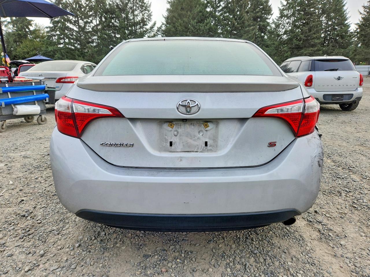 2015 Toyota Corolla S Plus Silver vin: 2T1BURHE5FC476860