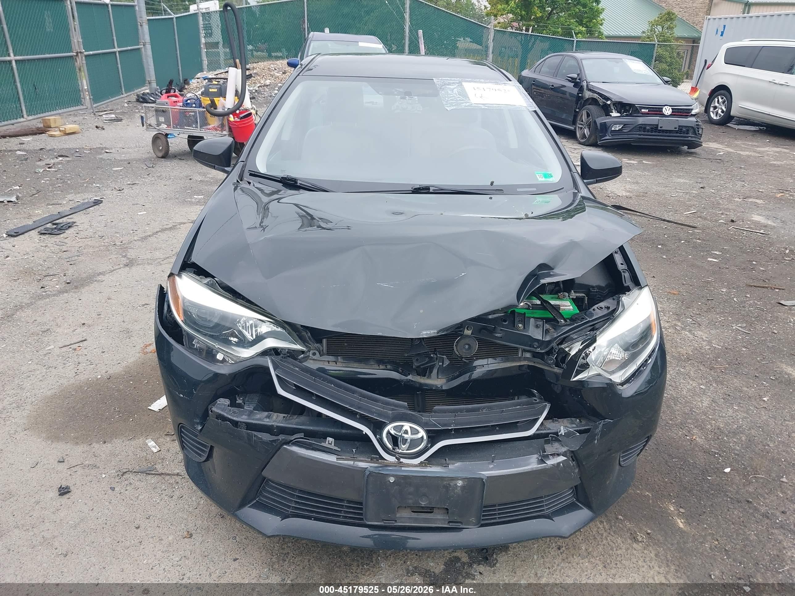 2016 Toyota Corolla Le Black vin: 2T1BURHE5GC486421
