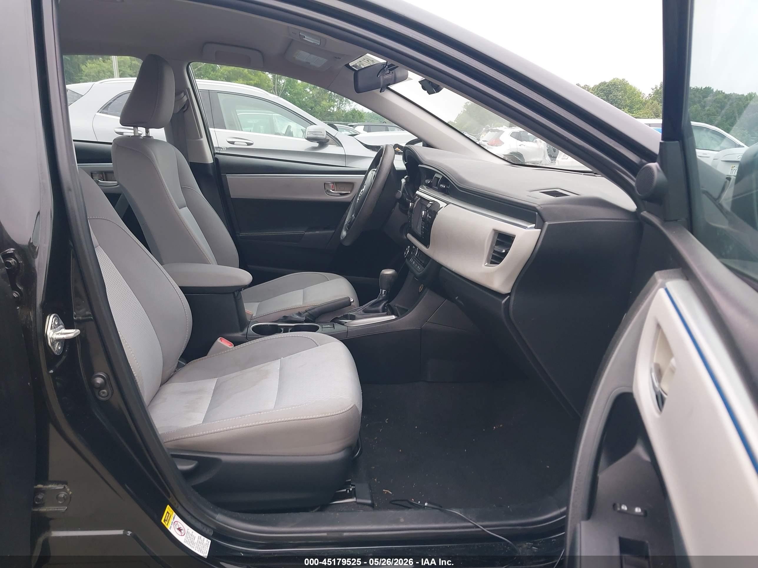2016 Toyota Corolla Le Black vin: 2T1BURHE5GC486421