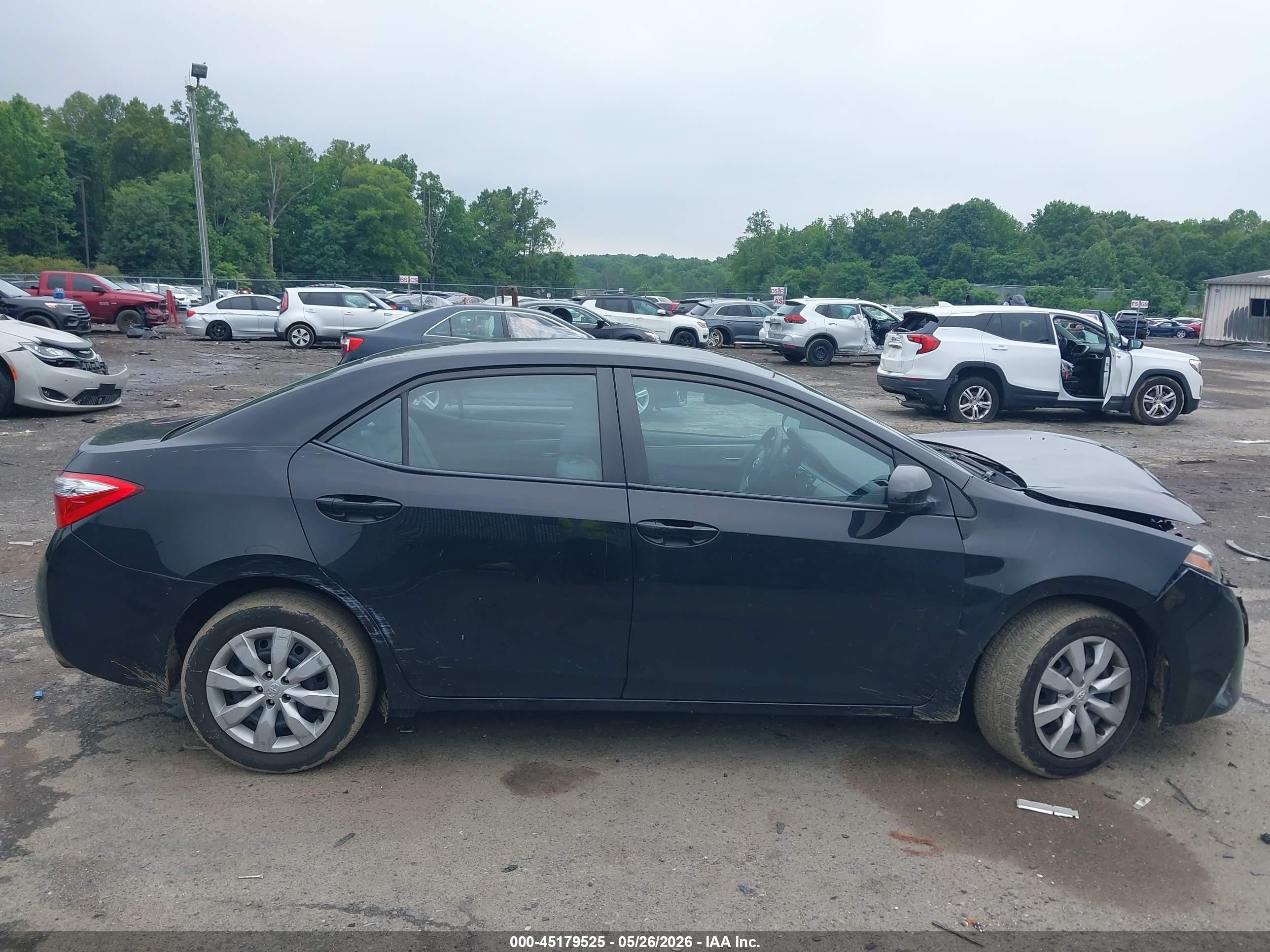 2016 Toyota Corolla Le Black vin: 2T1BURHE5GC486421