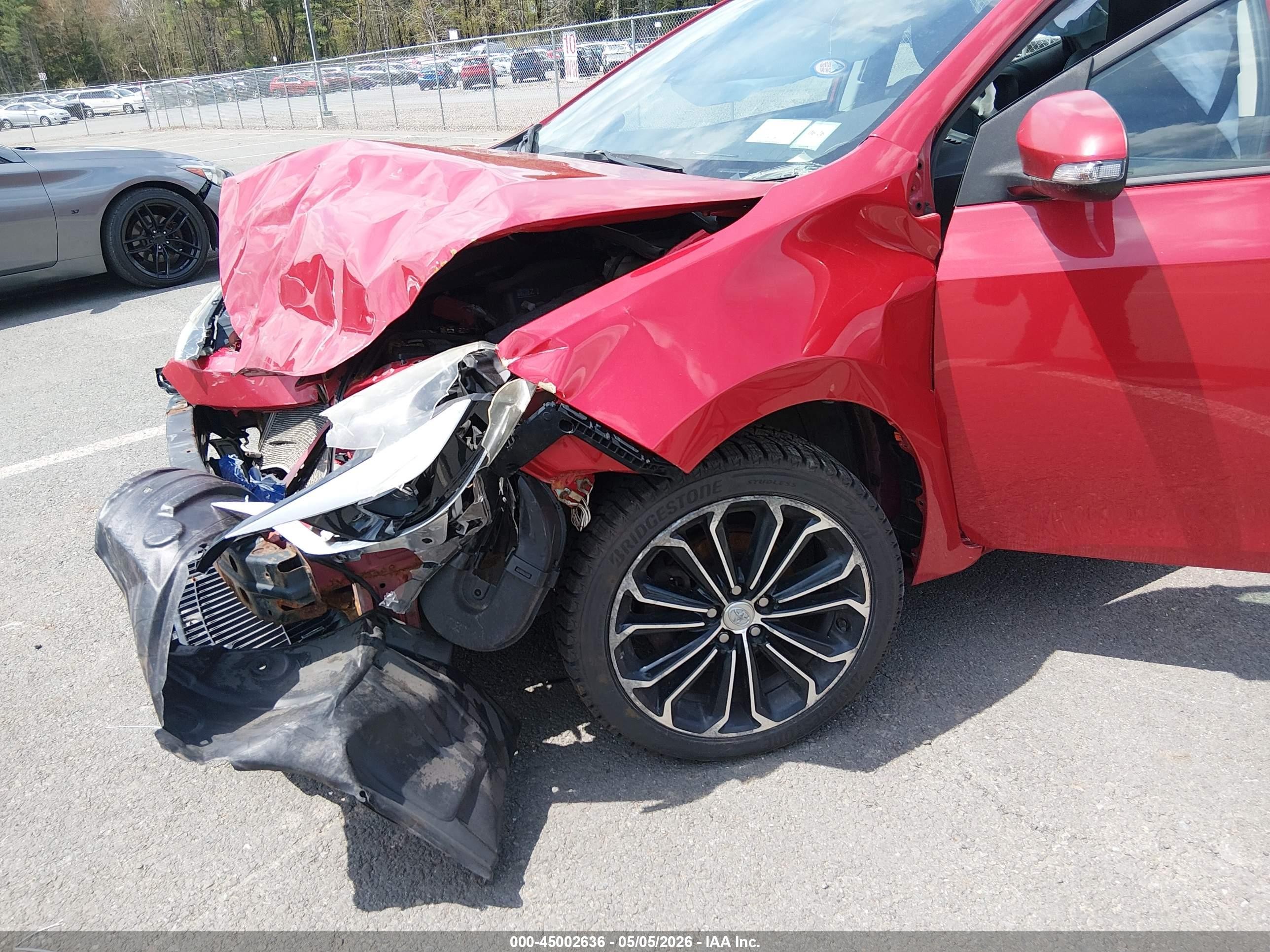 2016 Toyota Corolla S Plus Red vin: 2T1BURHE5GC488427