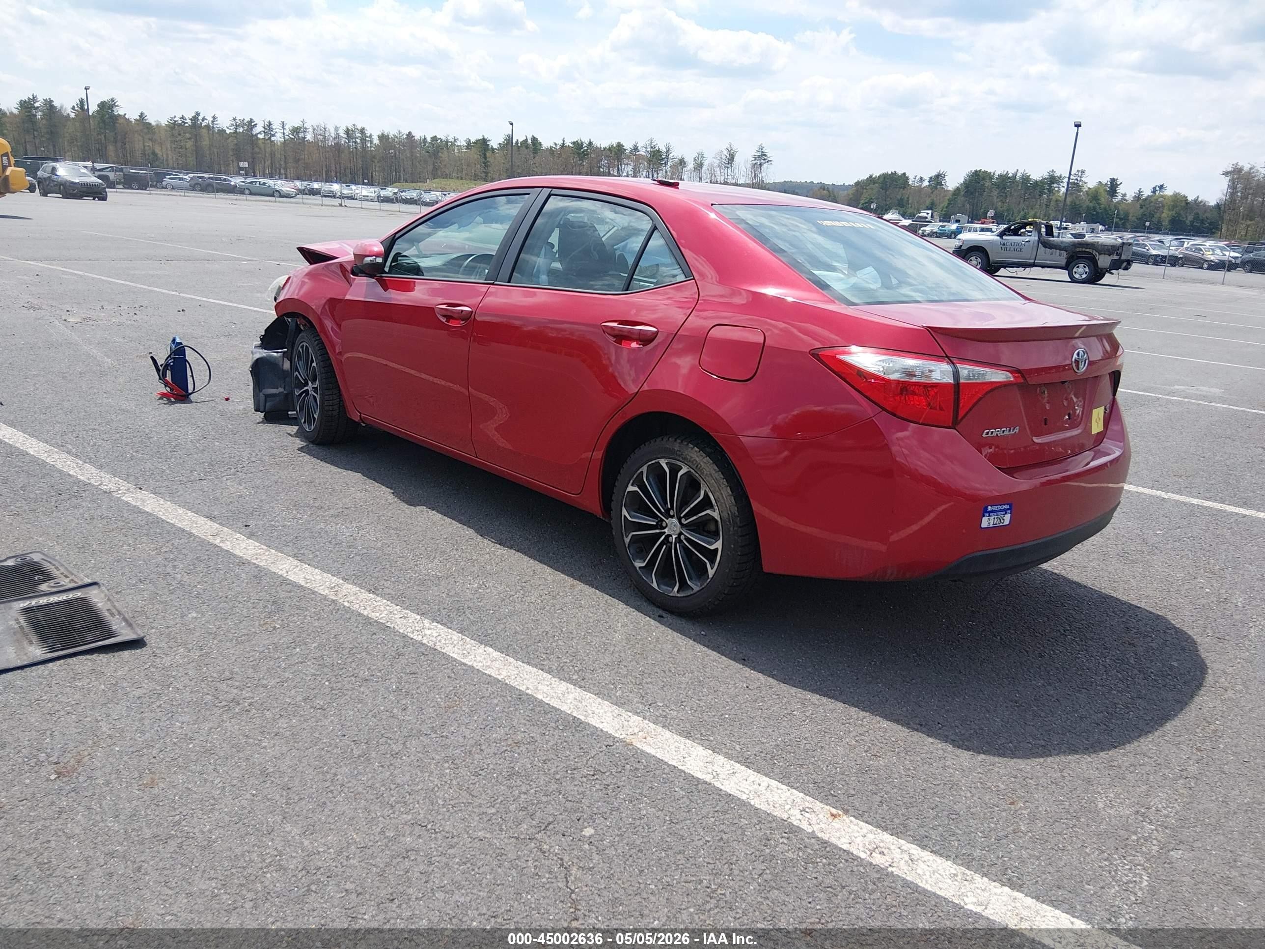 2016 Toyota Corolla S Plus Red vin: 2T1BURHE5GC488427