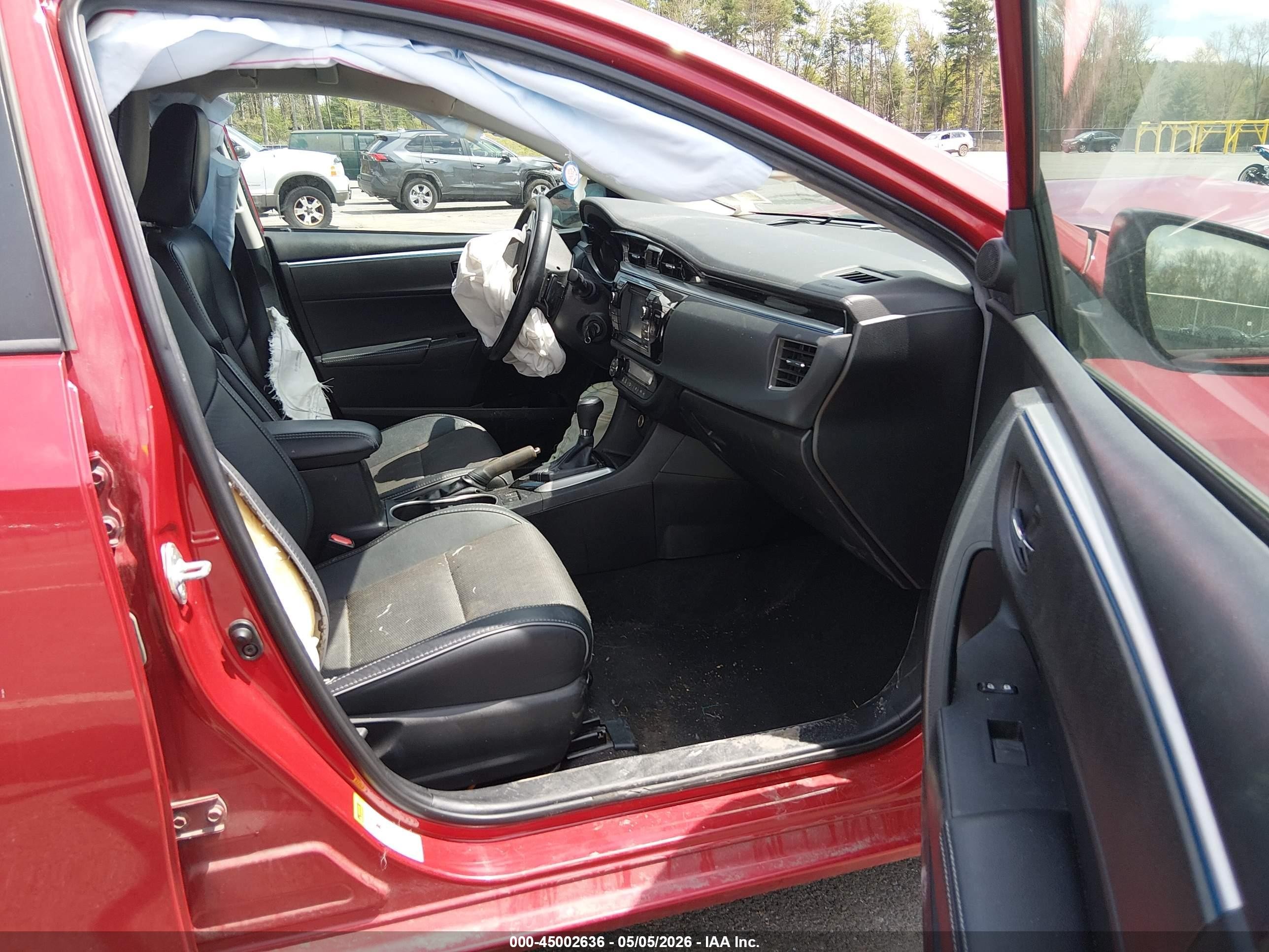 2016 Toyota Corolla S Plus Red vin: 2T1BURHE5GC488427