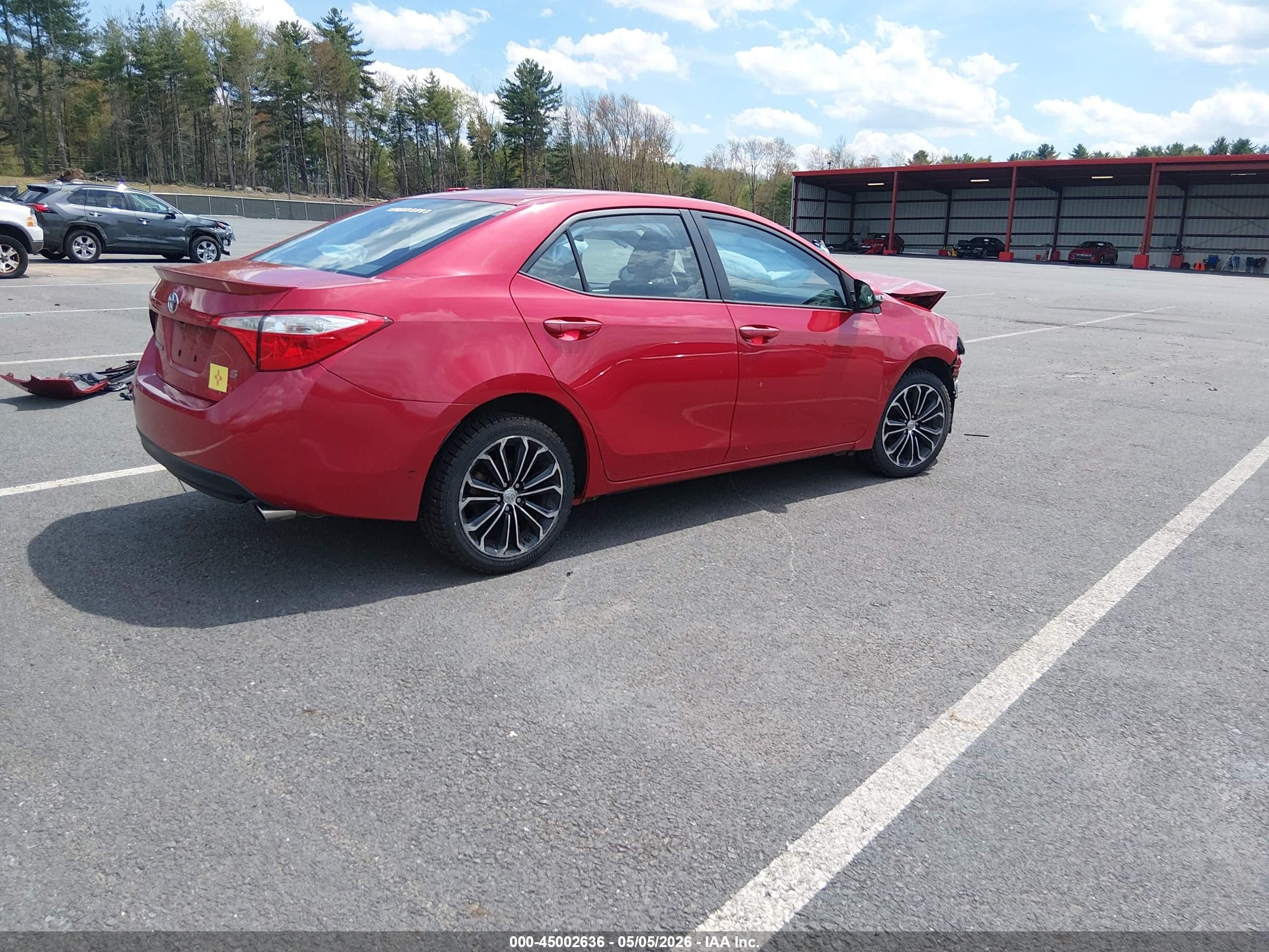 2016 Toyota Corolla S Plus Red vin: 2T1BURHE5GC488427