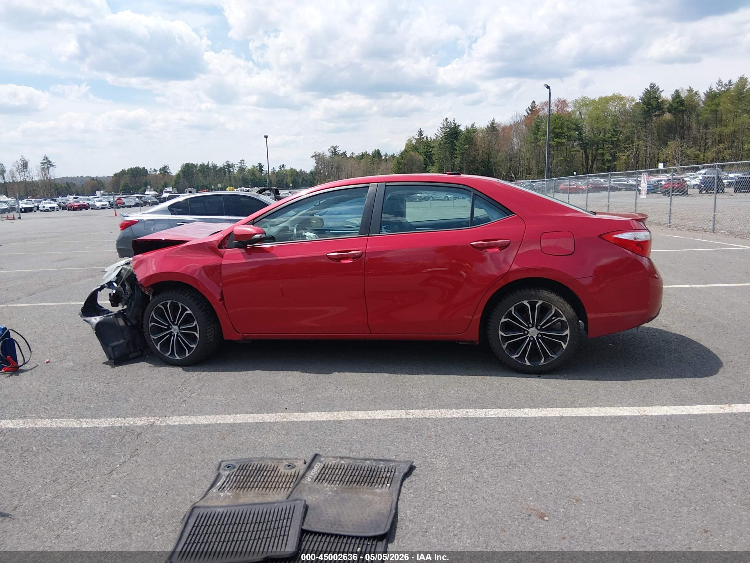 2016 Toyota Corolla S Plus Red vin: 2T1BURHE5GC488427