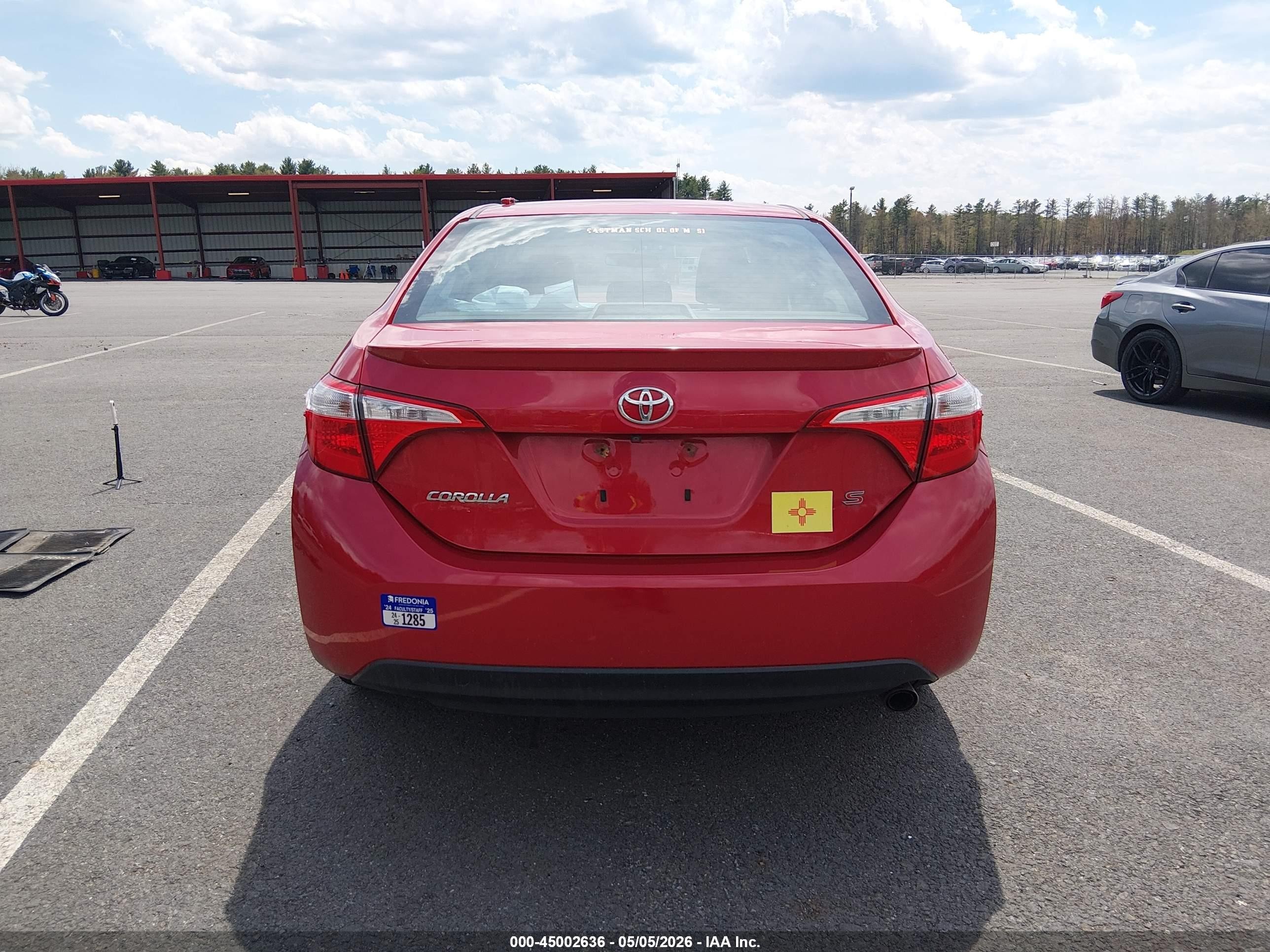 2016 Toyota Corolla S Plus Red vin: 2T1BURHE5GC488427