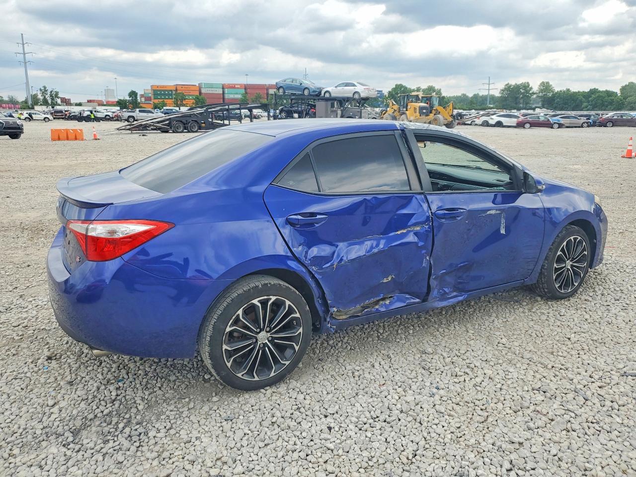 2016 Toyota Corolla Blue vin: 2T1BURHE5GC556922