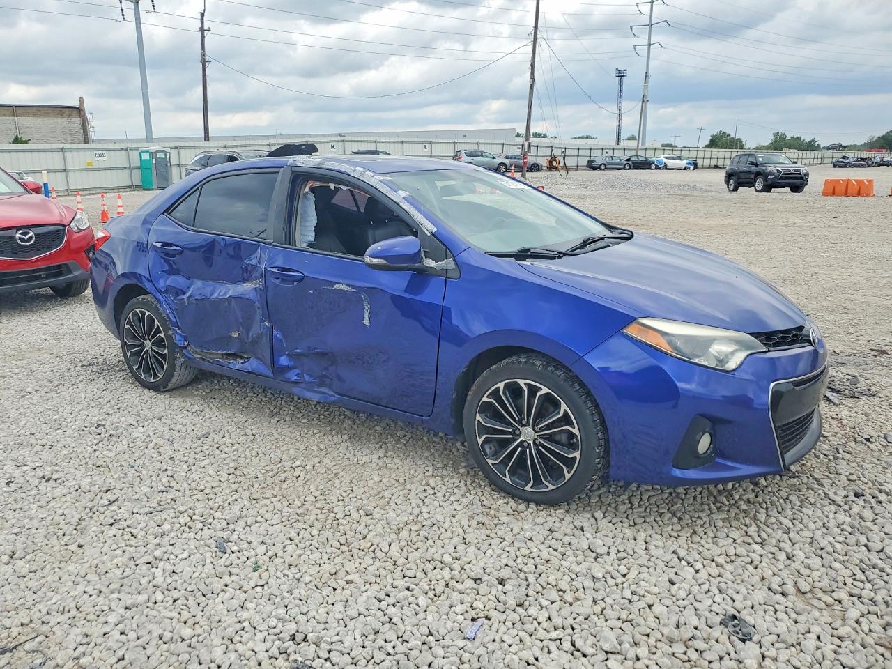2016 Toyota Corolla Blue vin: 2T1BURHE5GC556922