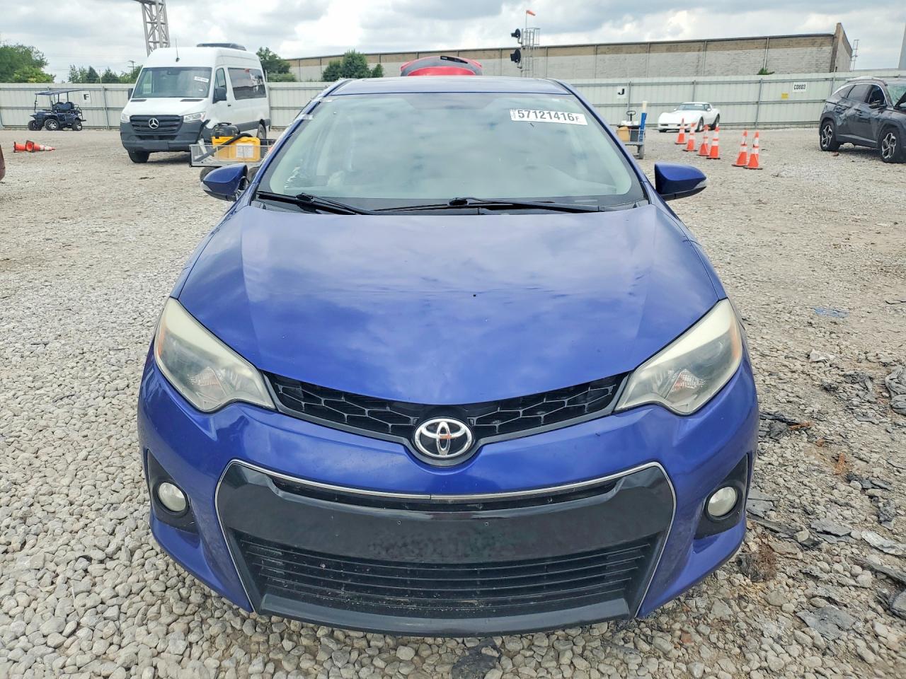 2016 Toyota Corolla Blue vin: 2T1BURHE5GC556922