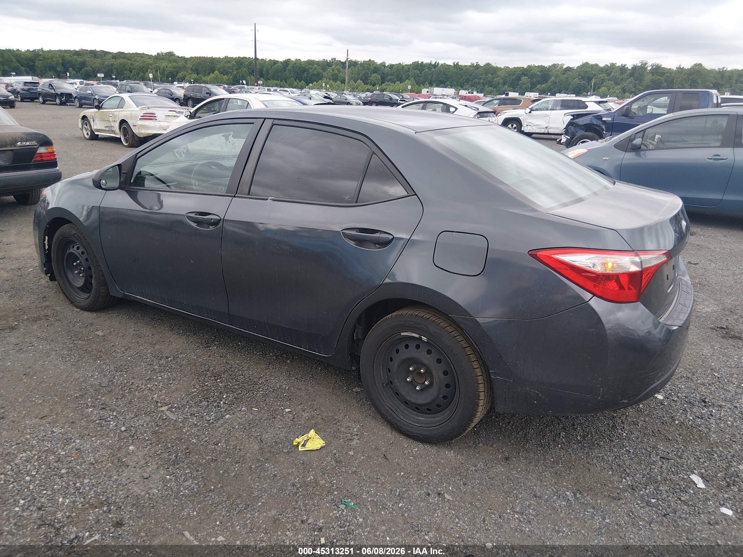 2016 Toyota Corolla Le Blue vin: 2T1BURHE5GC605262