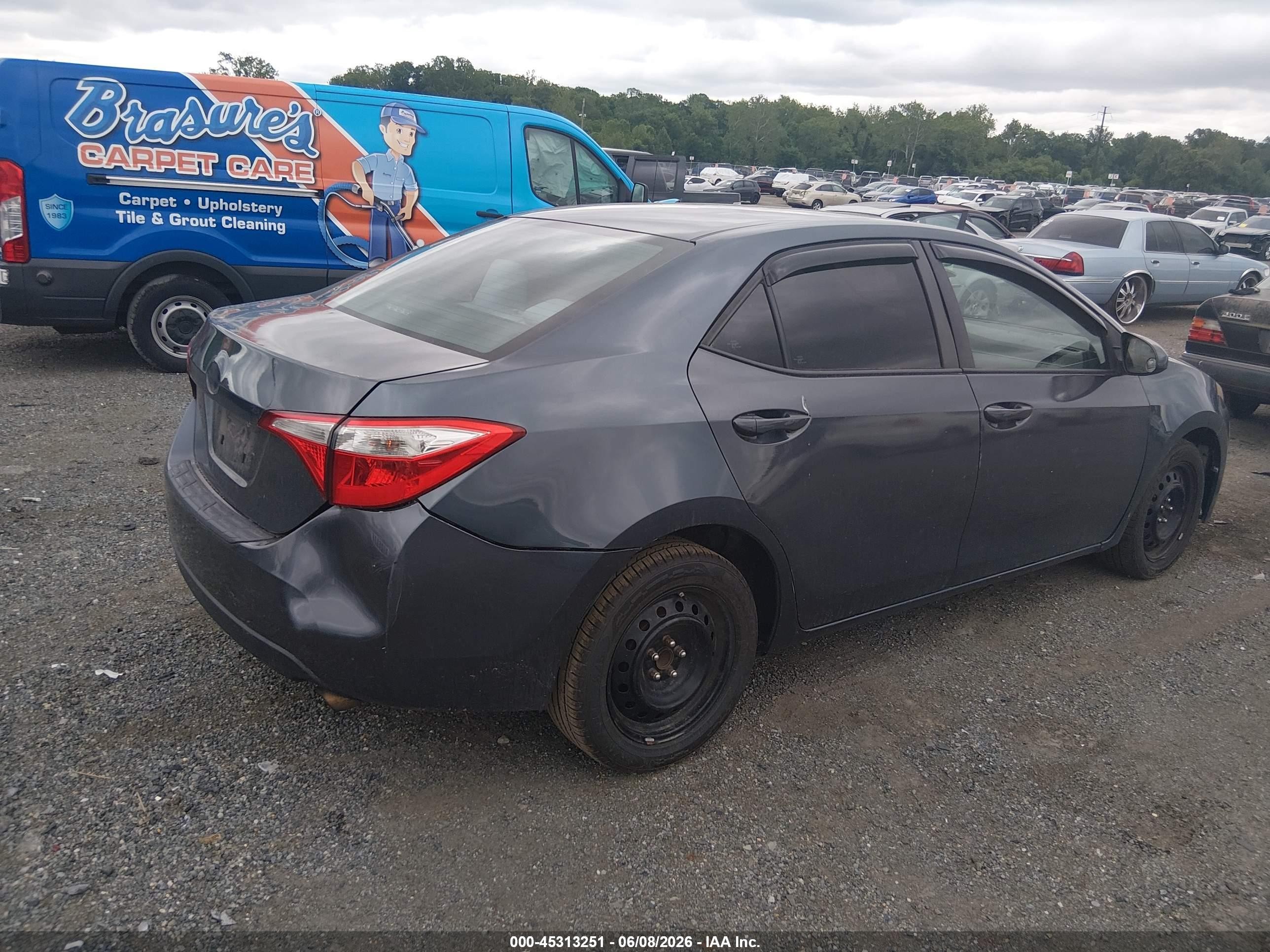 2016 Toyota Corolla Le Blue vin: 2T1BURHE5GC605262