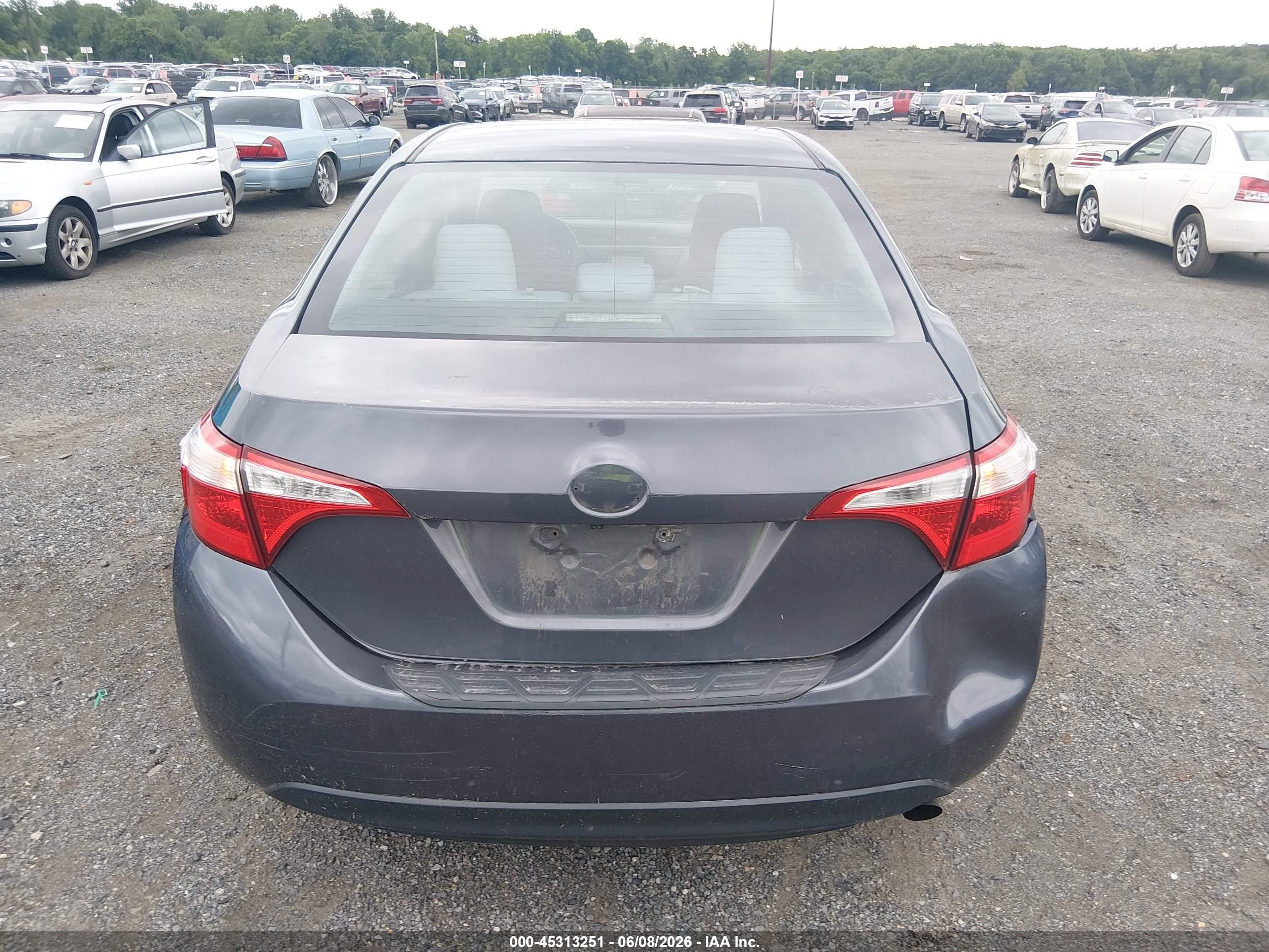 2016 Toyota Corolla Le Blue vin: 2T1BURHE5GC605262