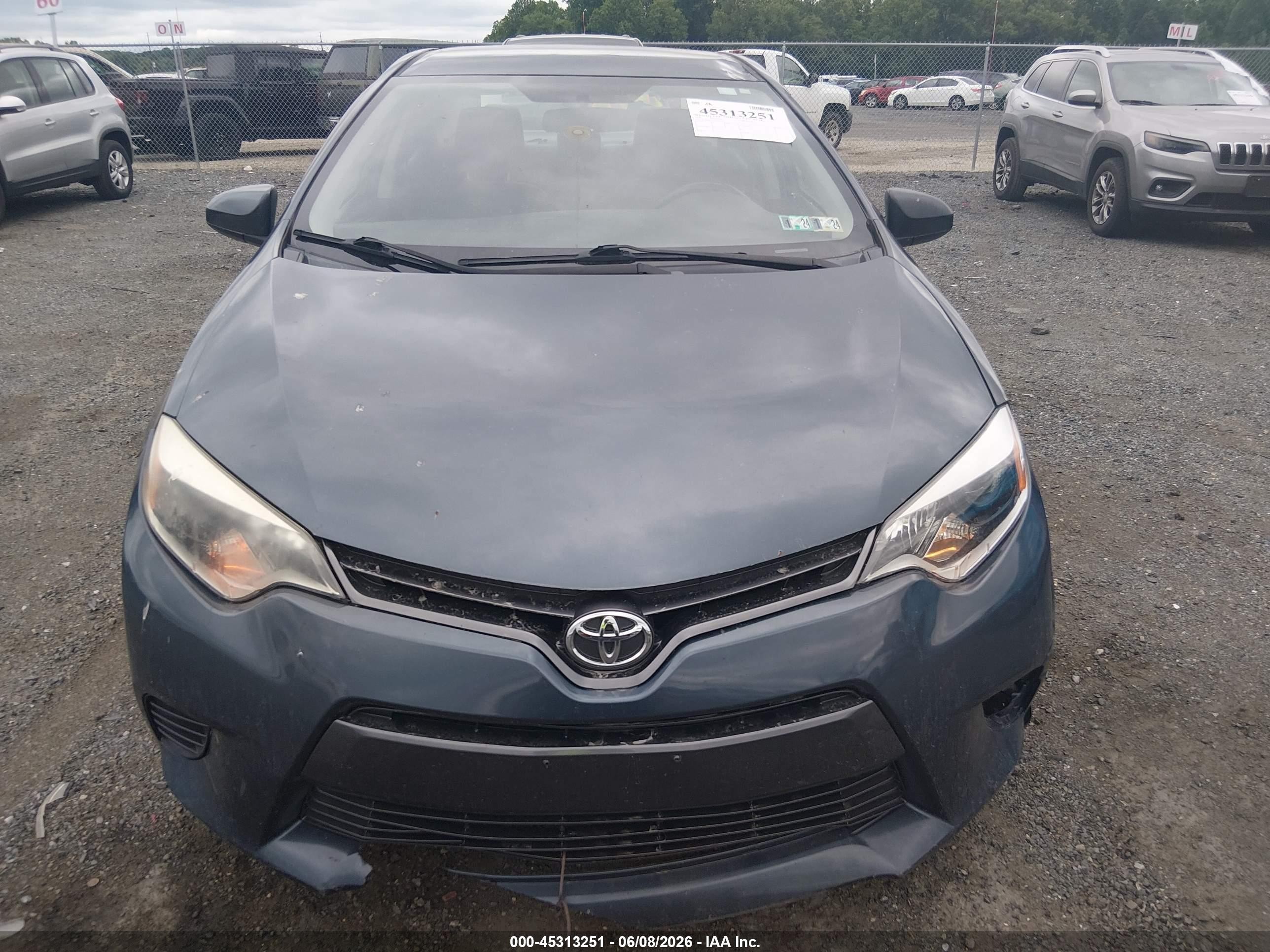 2016 Toyota Corolla Le Blue vin: 2T1BURHE5GC605262
