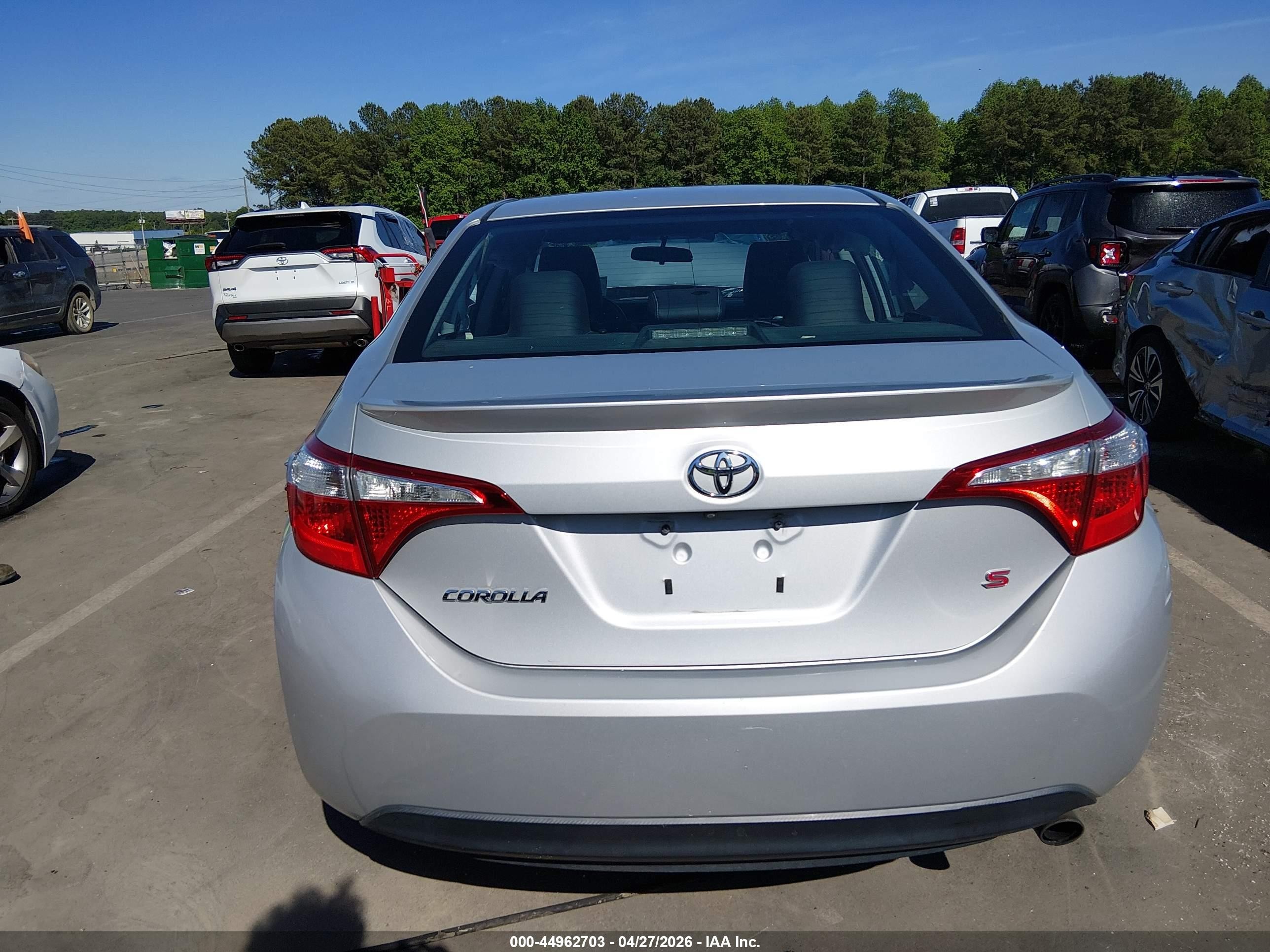 2016 Toyota Corolla S Plus Silver vin: 2T1BURHE5GC607402