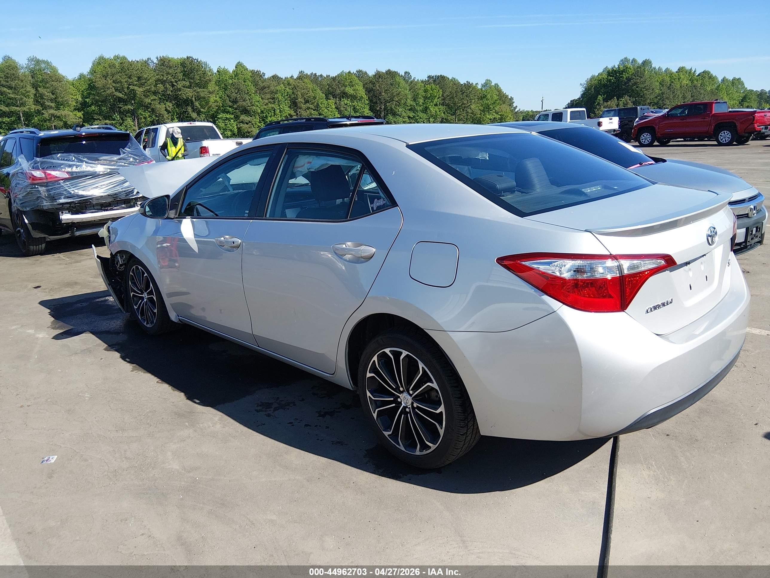 2016 Toyota Corolla S Plus Silver vin: 2T1BURHE5GC607402