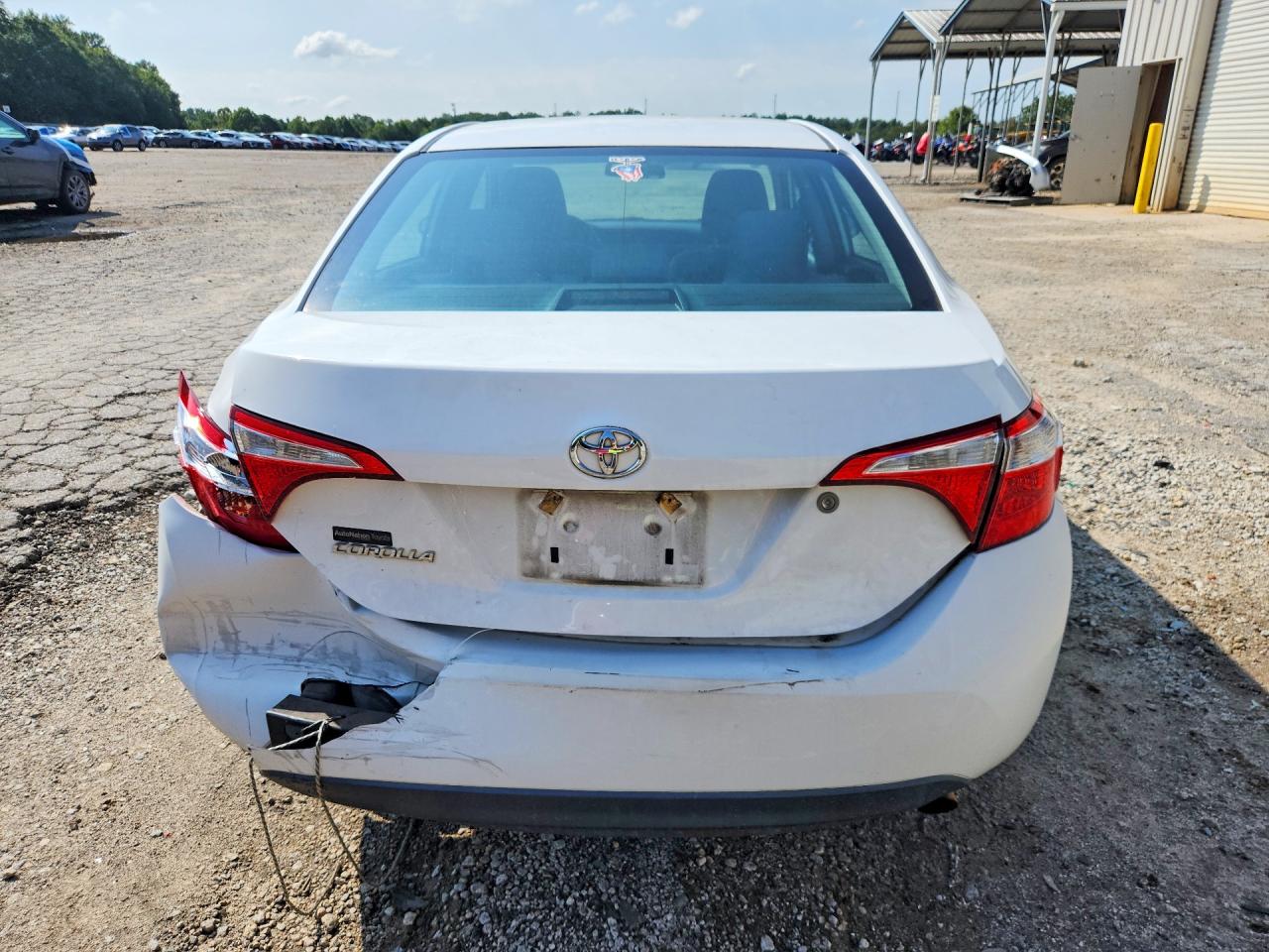 2016 Toyota Corolla L Белый vin: 2T1BURHE5GC707192