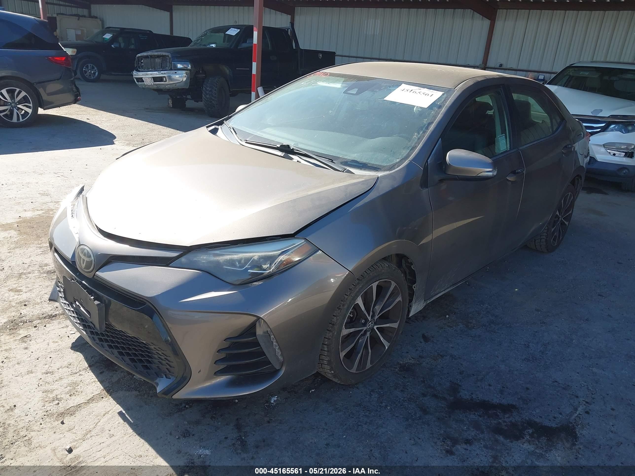2017 Toyota Corolla Se Gray vin: 2T1BURHE5HC775901