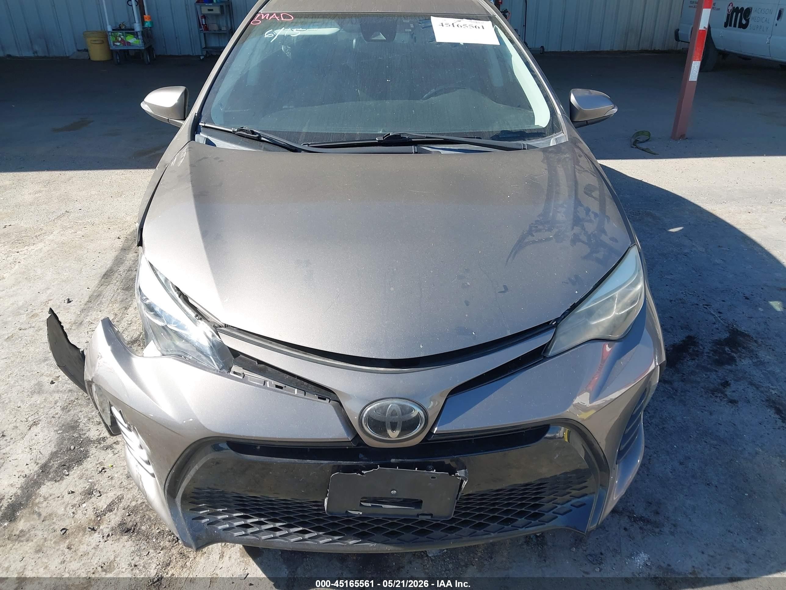 2017 Toyota Corolla Se Gray vin: 2T1BURHE5HC775901