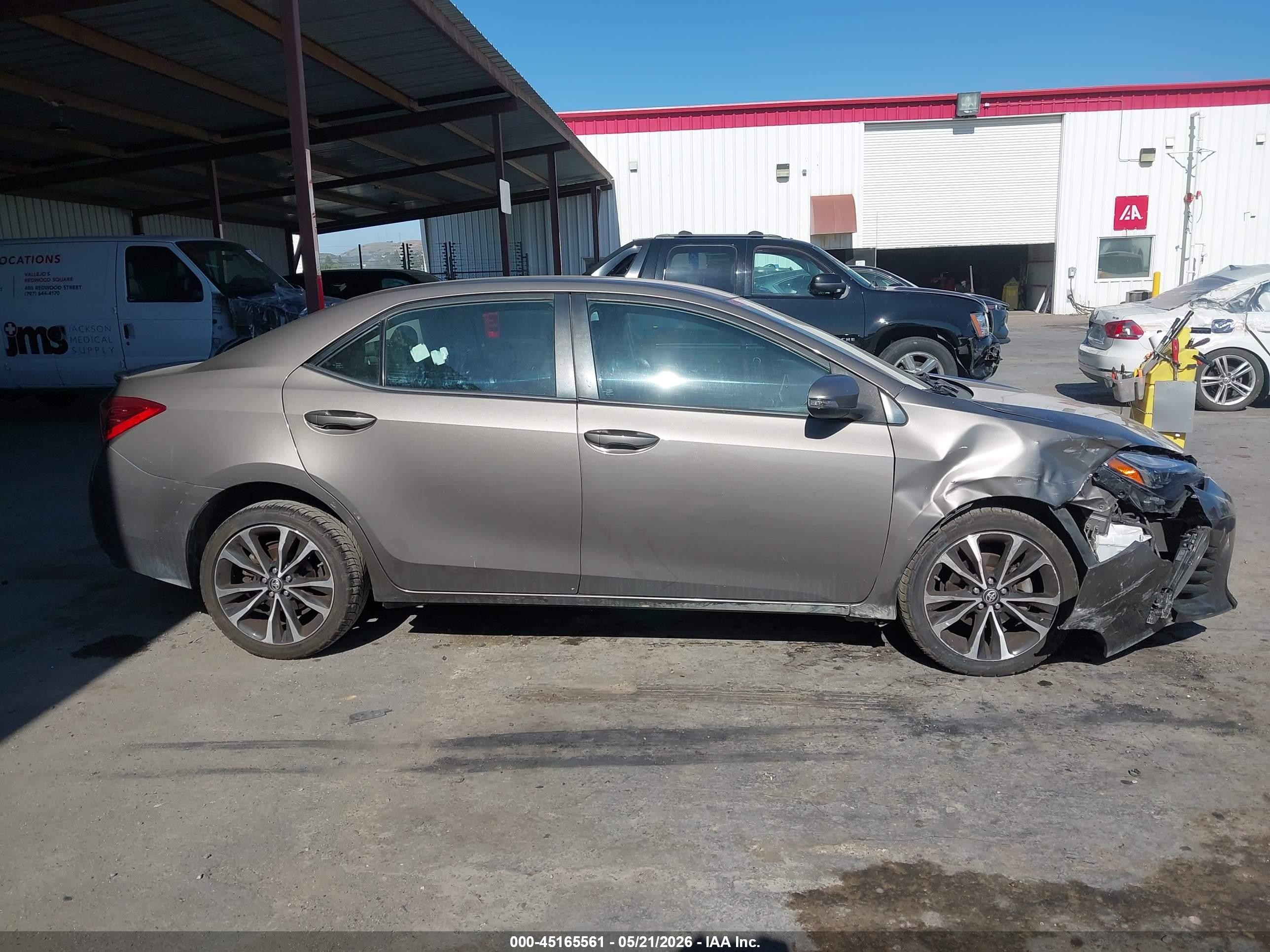 2017 Toyota Corolla Se Gray vin: 2T1BURHE5HC775901
