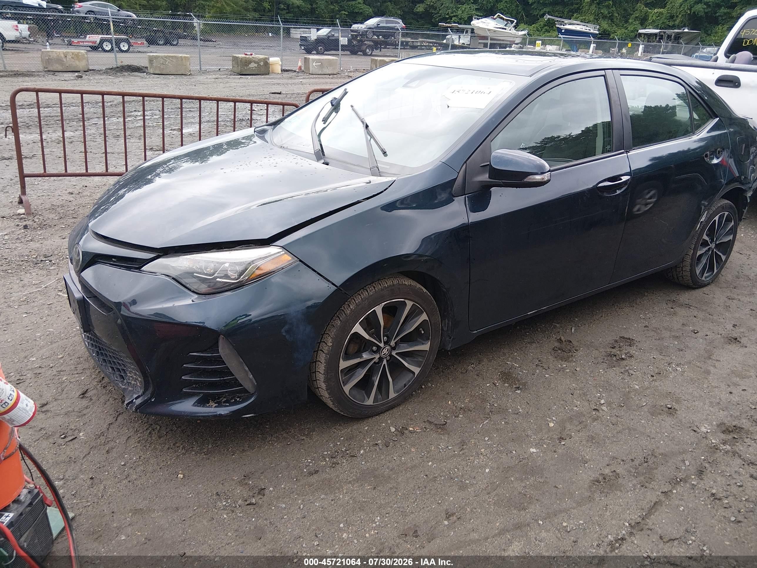 2017 Toyota Corolla Se Blue vin: 2T1BURHE5HC807245