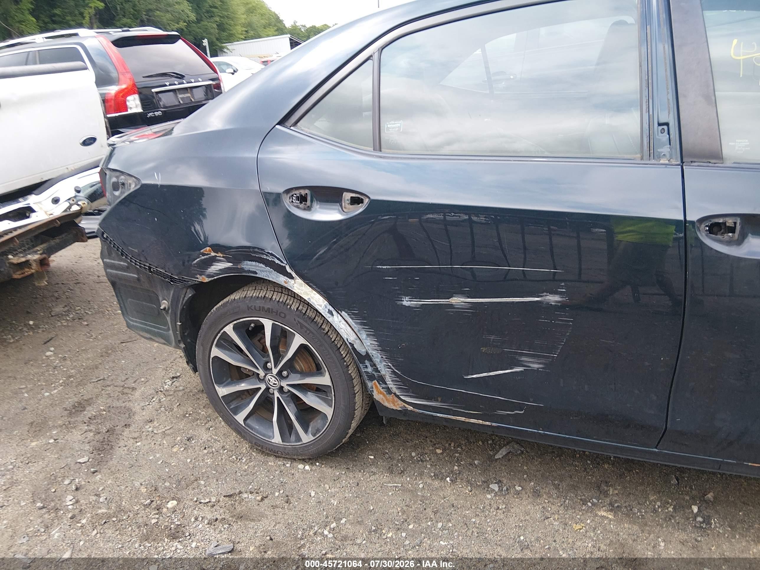 2017 Toyota Corolla Se Blue vin: 2T1BURHE5HC807245
