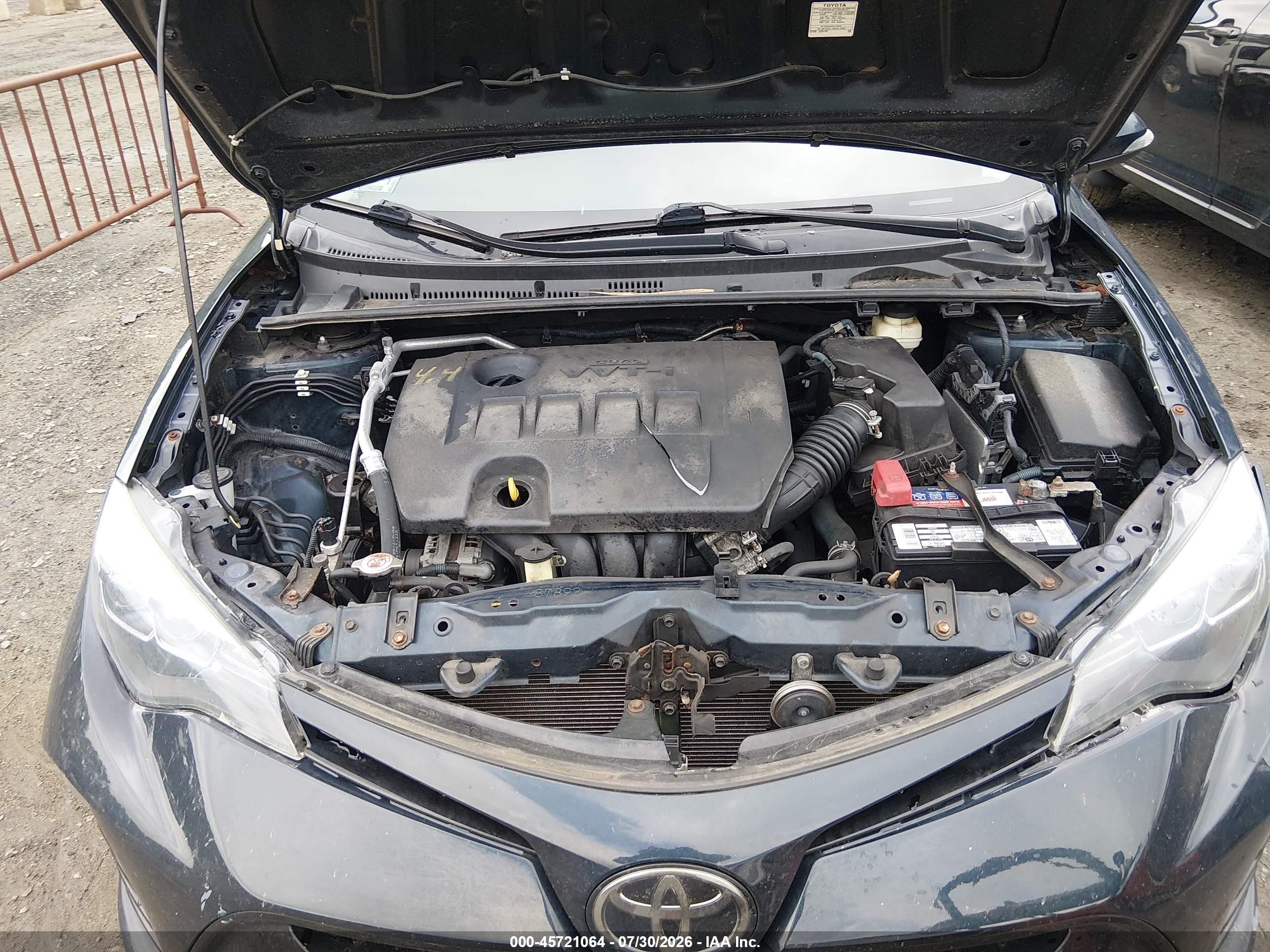 2017 Toyota Corolla Se Blue vin: 2T1BURHE5HC807245