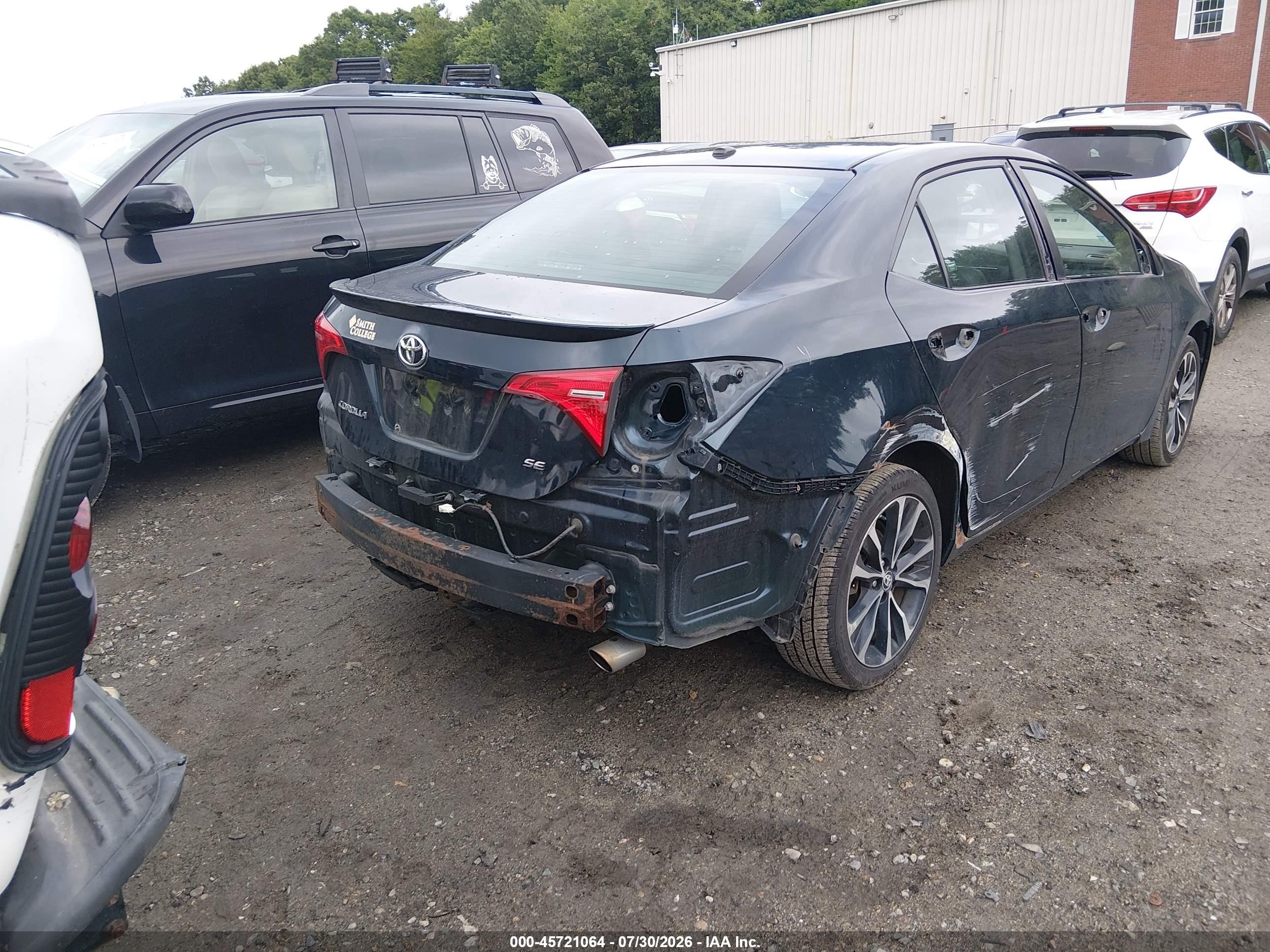 2017 Toyota Corolla Se Blue vin: 2T1BURHE5HC807245