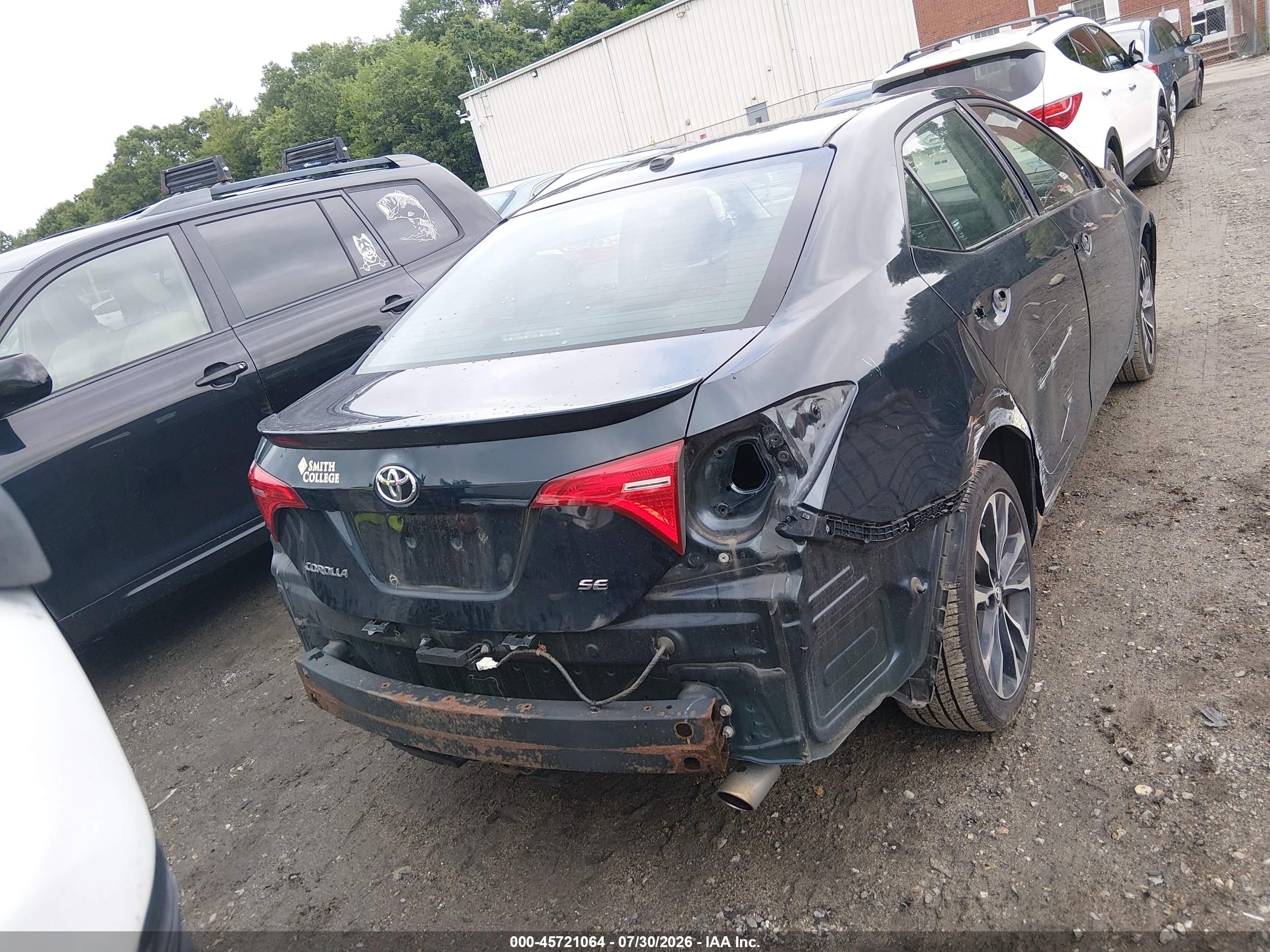 2017 Toyota Corolla Se Blue vin: 2T1BURHE5HC807245