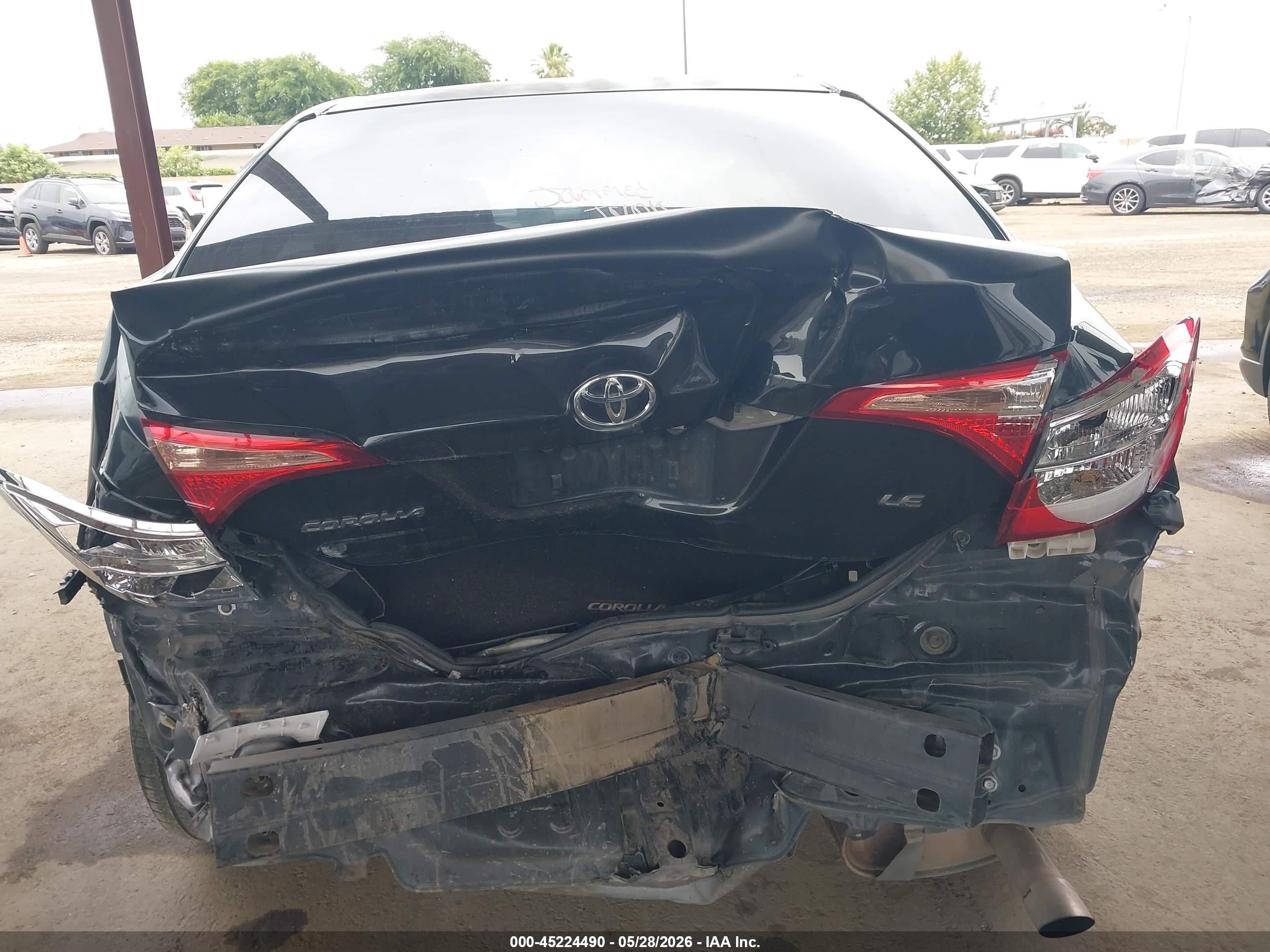 2017 Toyota Corolla Le Black vin: 2T1BURHE5HC891440