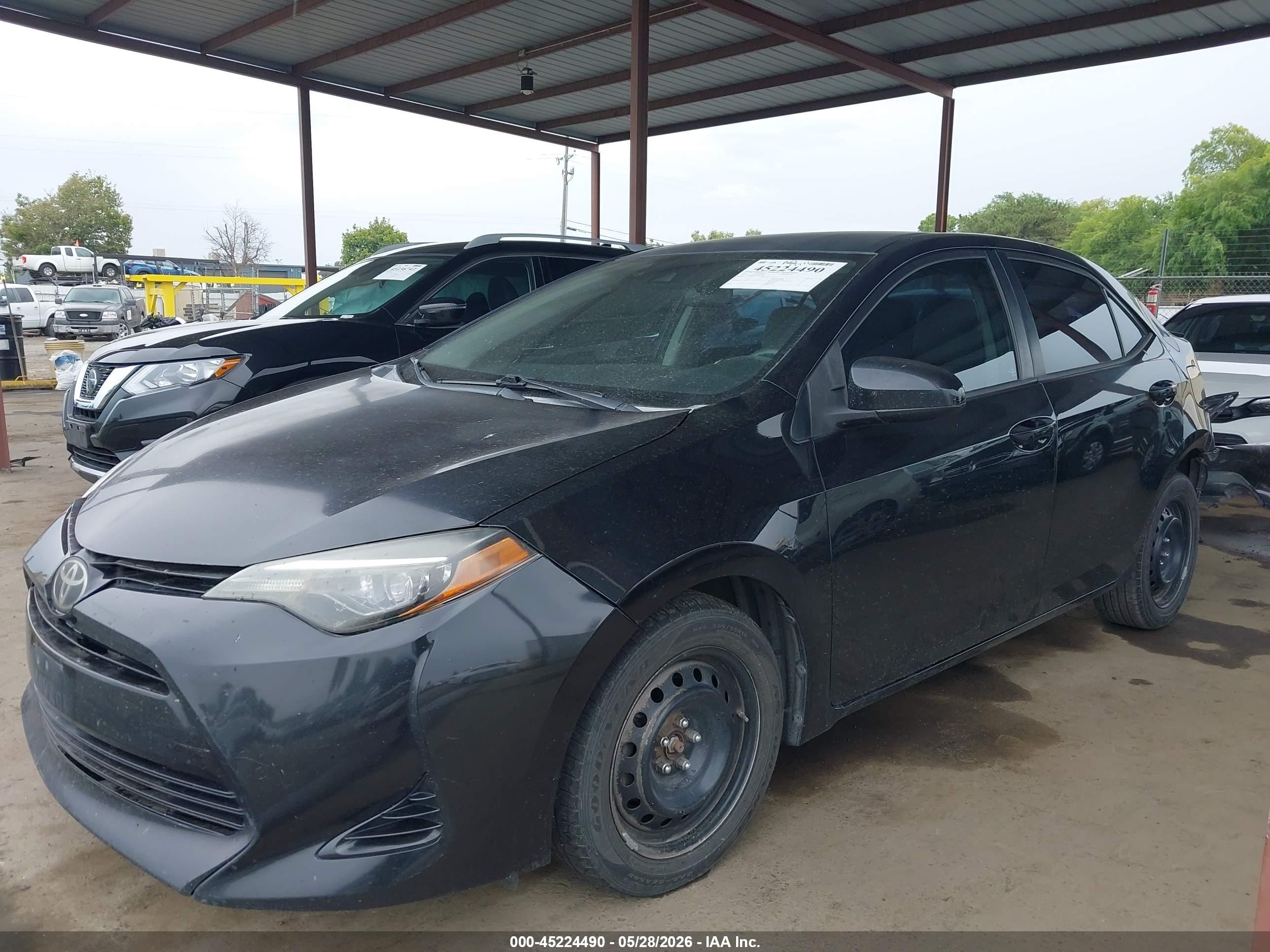 2017 Toyota Corolla Le Black vin: 2T1BURHE5HC891440