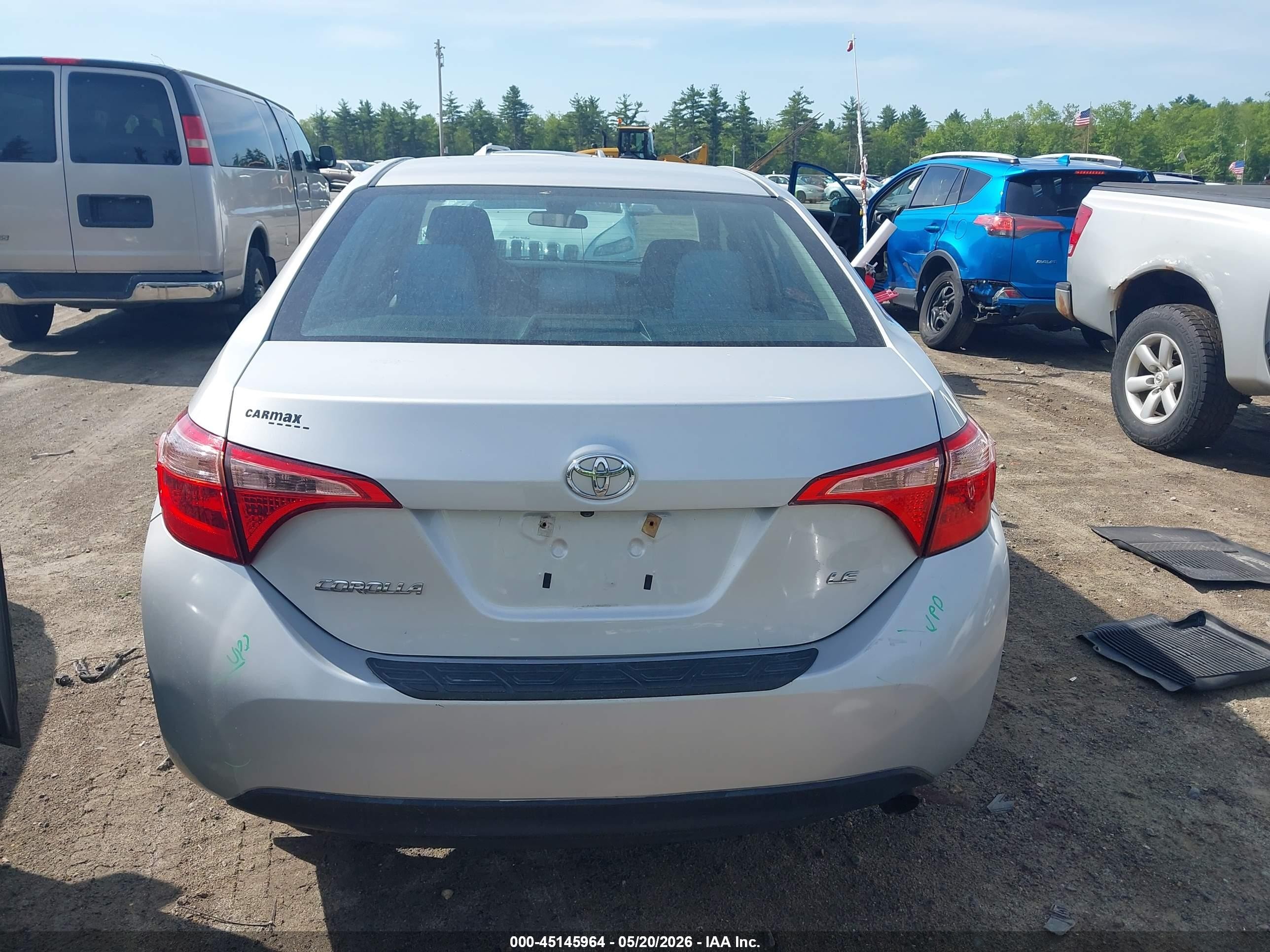 2017 Toyota Corolla Le Silver vin: 2T1BURHE5HC959350