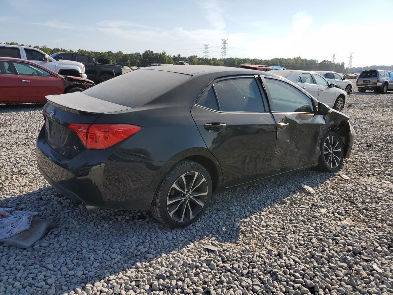 2018 Toyota Corolla L Black vin: 2T1BURHE5JC080727