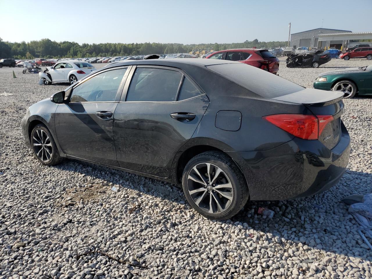 2018 Toyota Corolla L Black vin: 2T1BURHE5JC080727