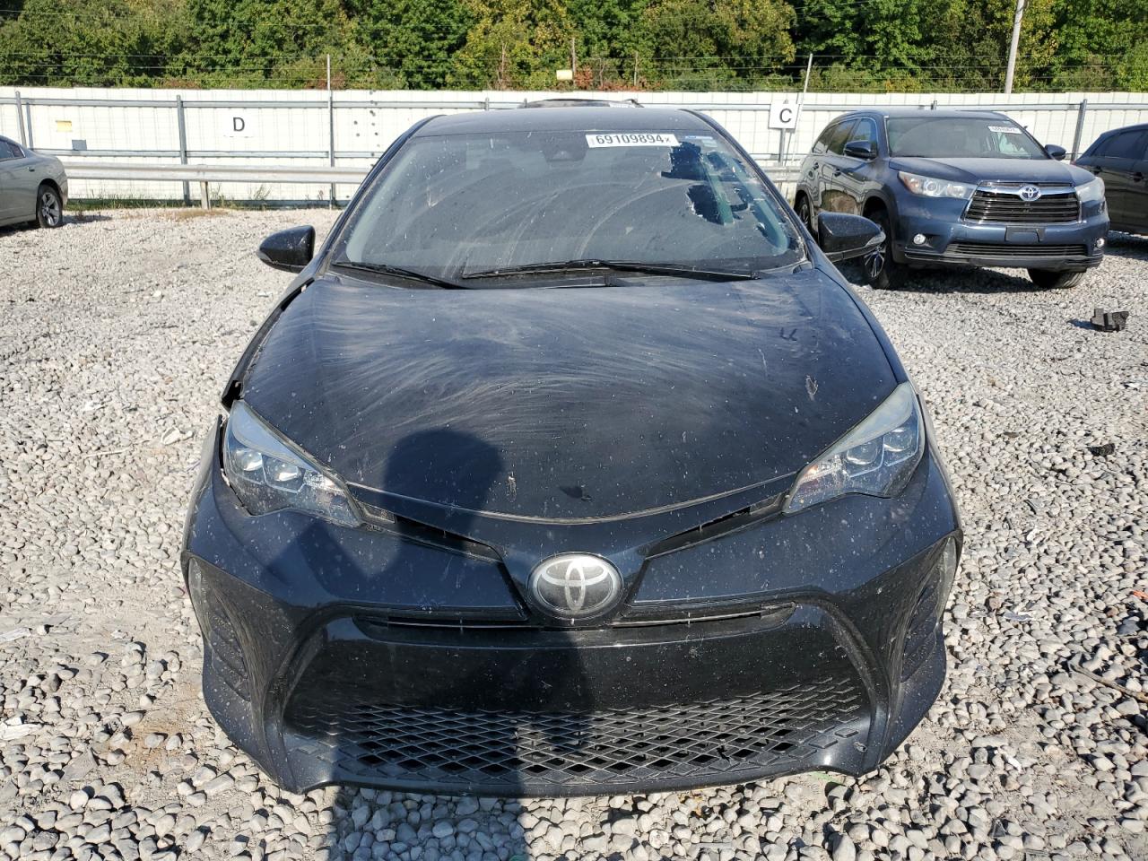 2018 Toyota Corolla L Black vin: 2T1BURHE5JC080727