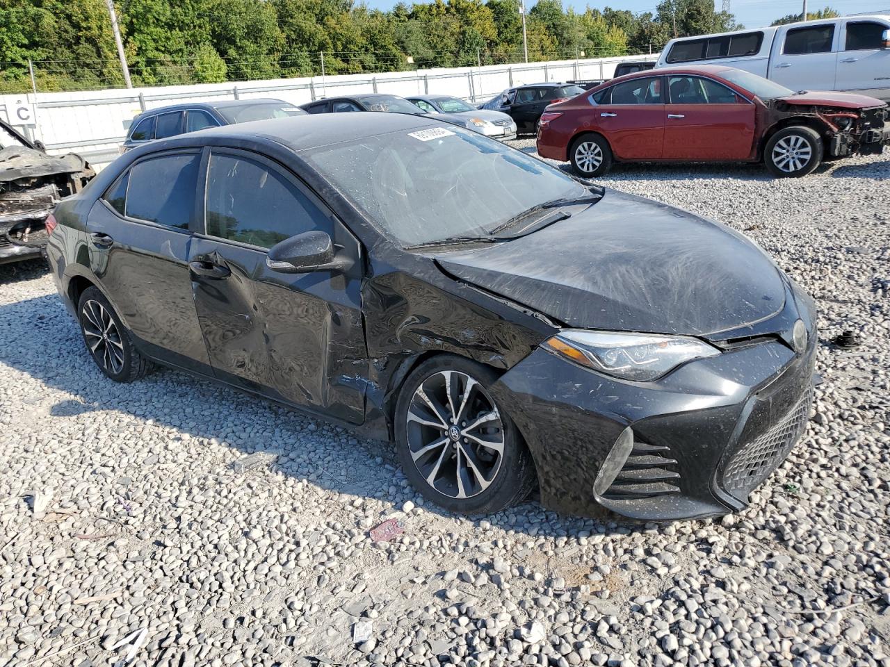 2018 Toyota Corolla L Black vin: 2T1BURHE5JC080727
