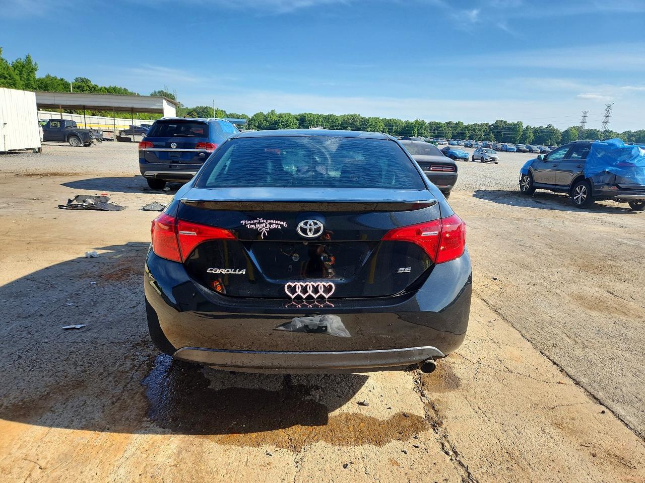 2018 Toyota Corolla Se Black vin: 2T1BURHE5JC080727