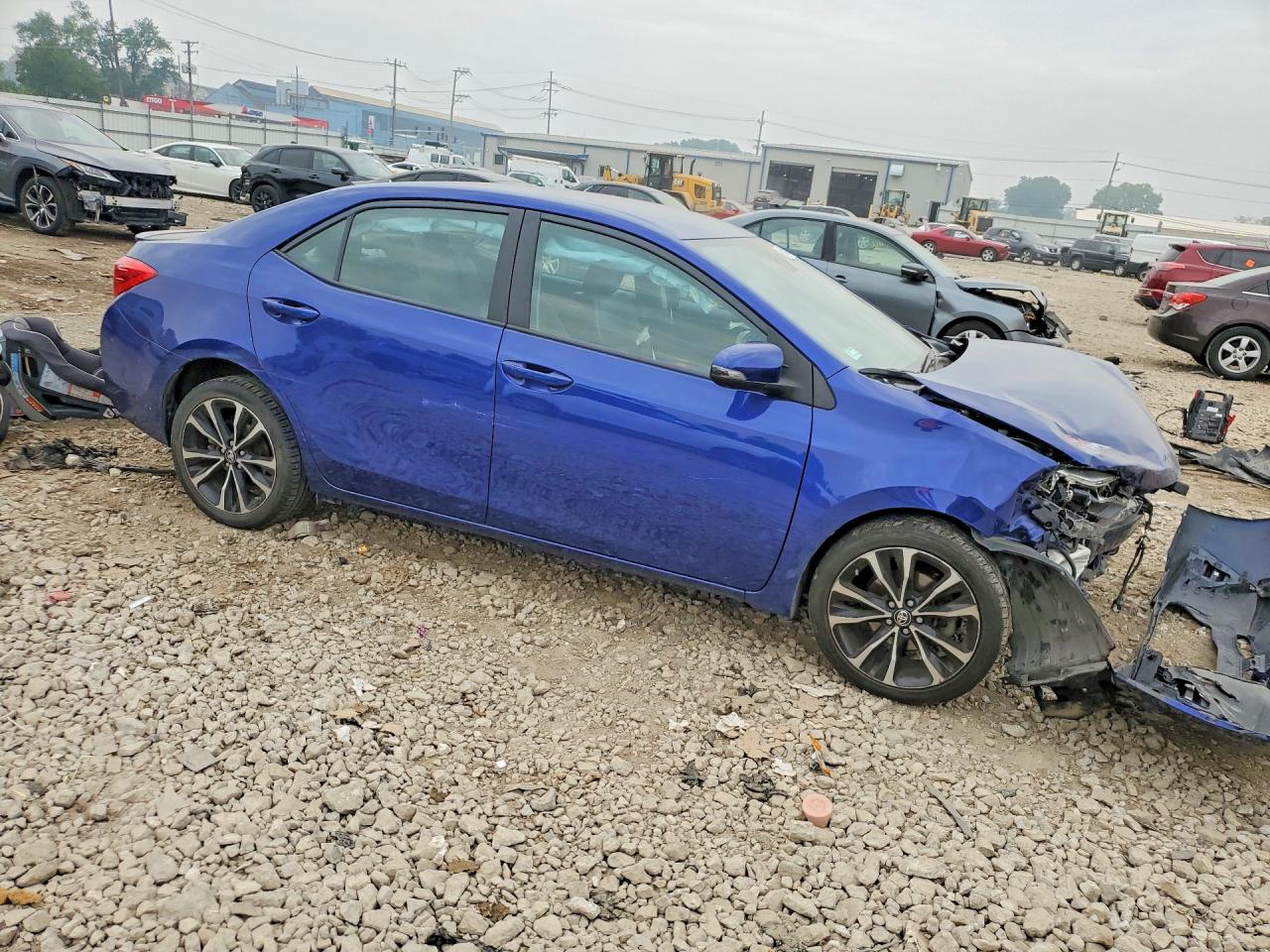 2019 Toyota Corolla Se Синий vin: 2T1BURHE5KC147716
