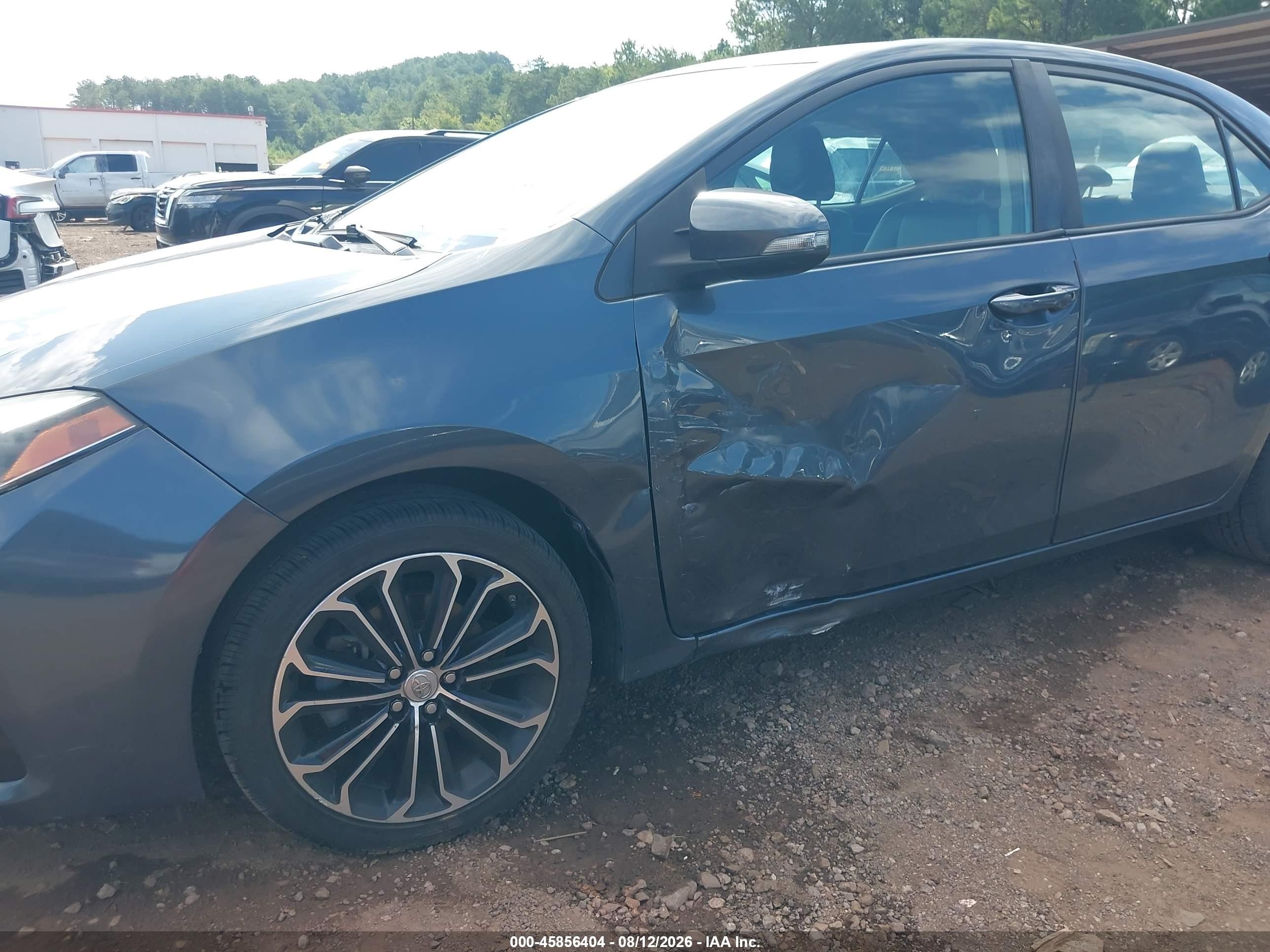 2014 Toyota Corolla S Plus Blue vin: 2T1BURHE6EC009834