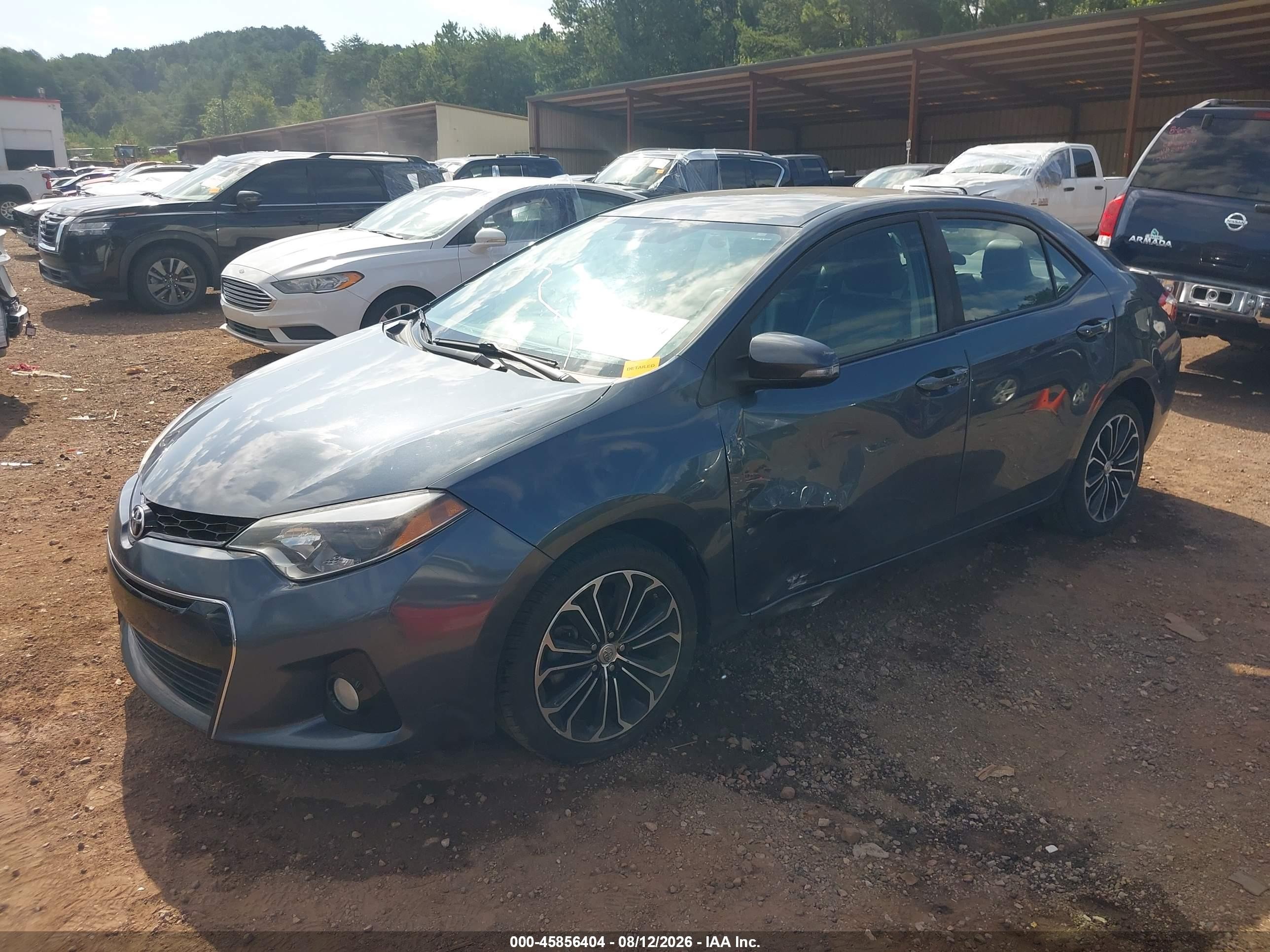 2014 Toyota Corolla S Plus Blue vin: 2T1BURHE6EC009834