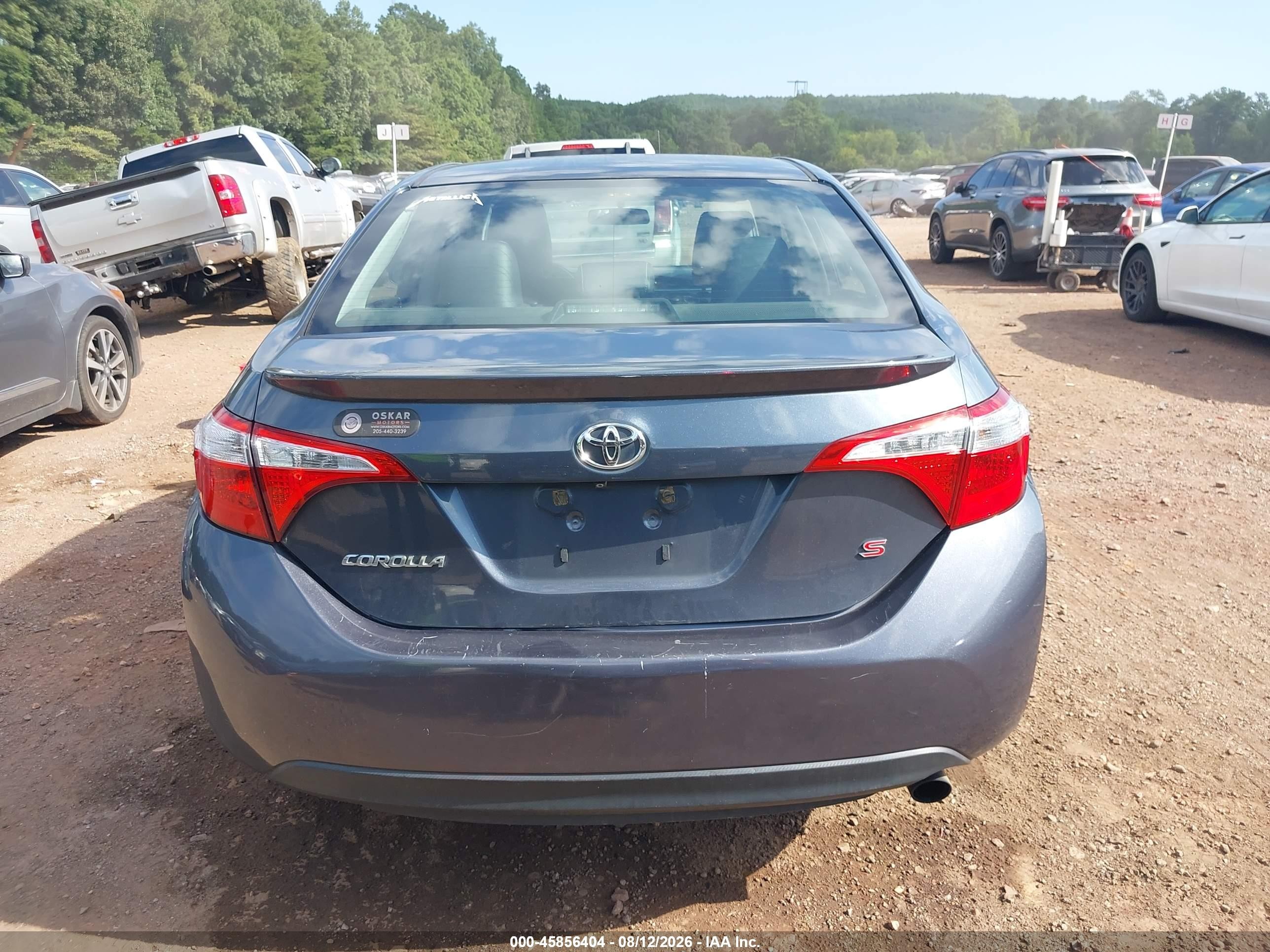 2014 Toyota Corolla S Plus Blue vin: 2T1BURHE6EC009834