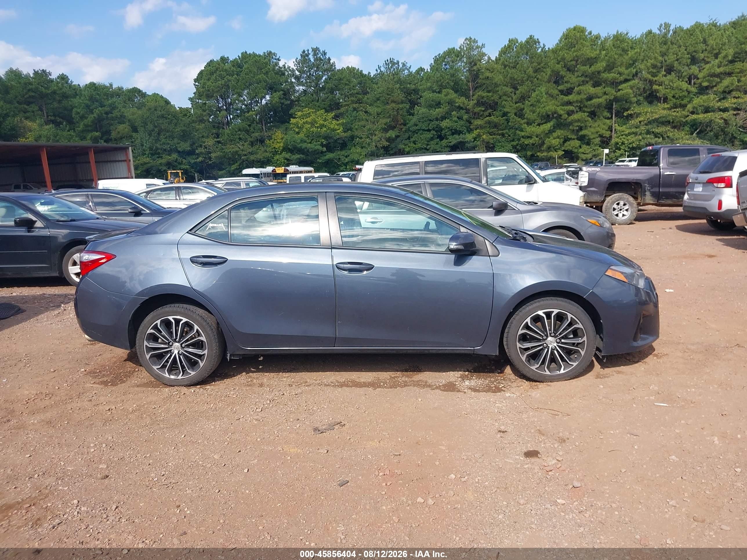 2014 Toyota Corolla S Plus Blue vin: 2T1BURHE6EC009834
