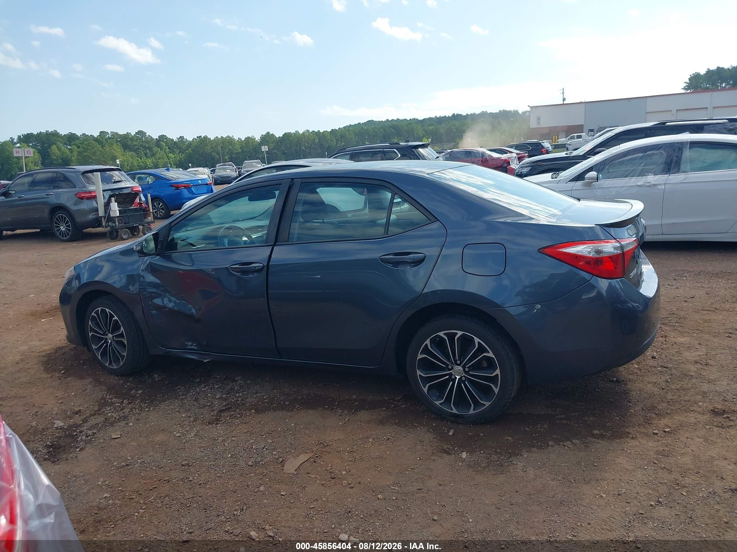 2014 Toyota Corolla S Plus Blue vin: 2T1BURHE6EC009834
