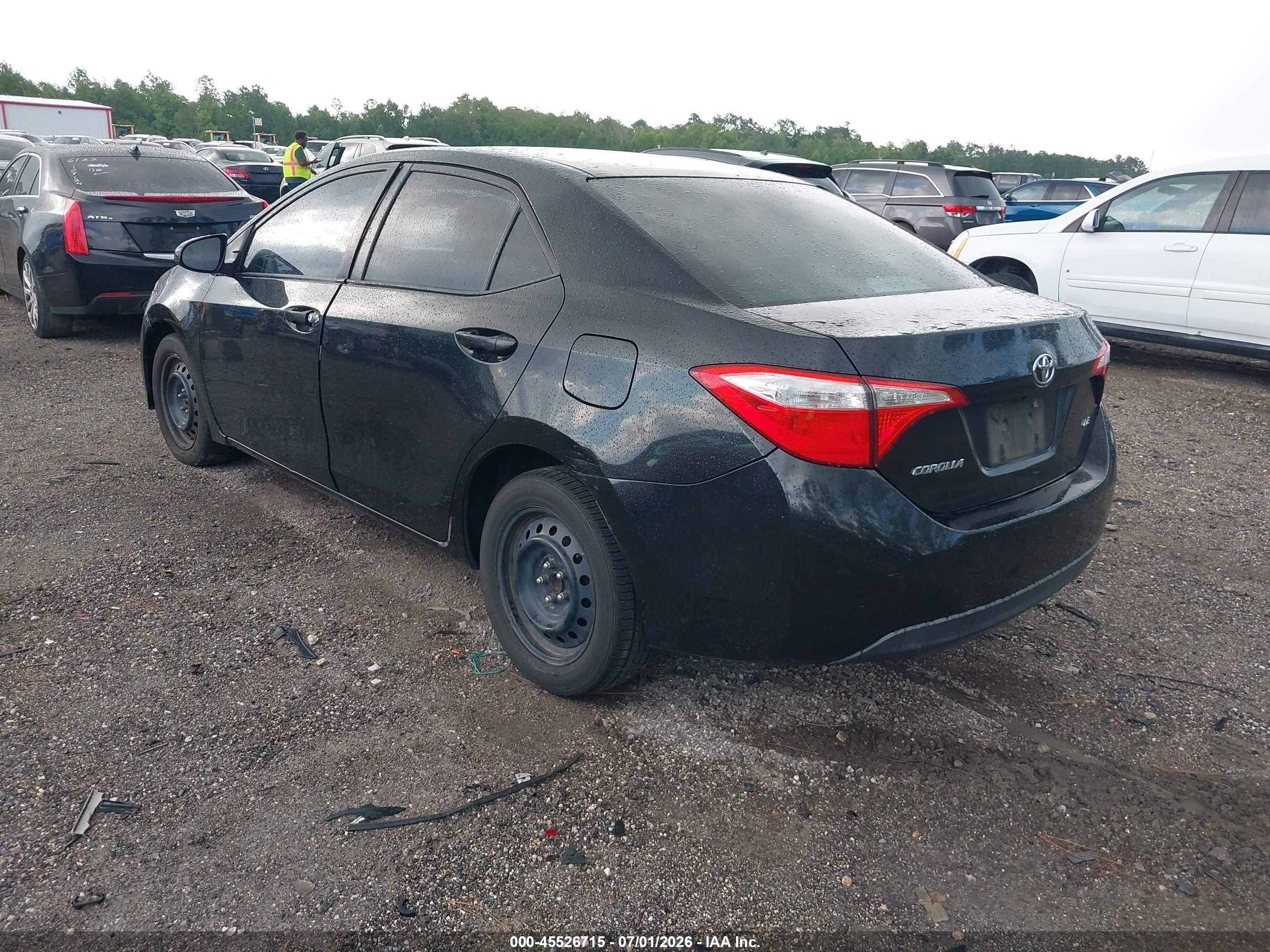 2014 Toyota Corolla Le Black vin: 2T1BURHE6EC022616