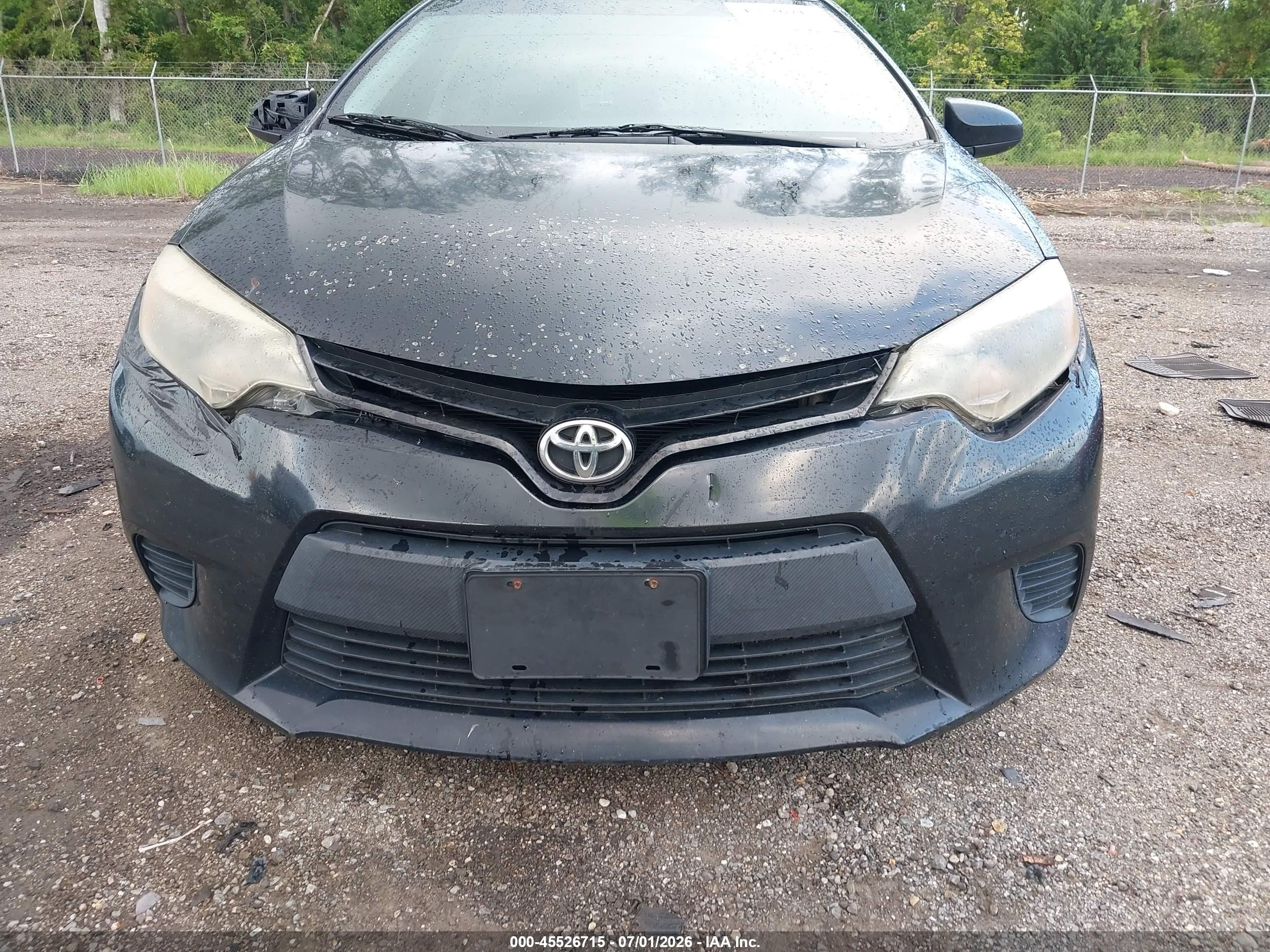 2014 Toyota Corolla Le Black vin: 2T1BURHE6EC022616