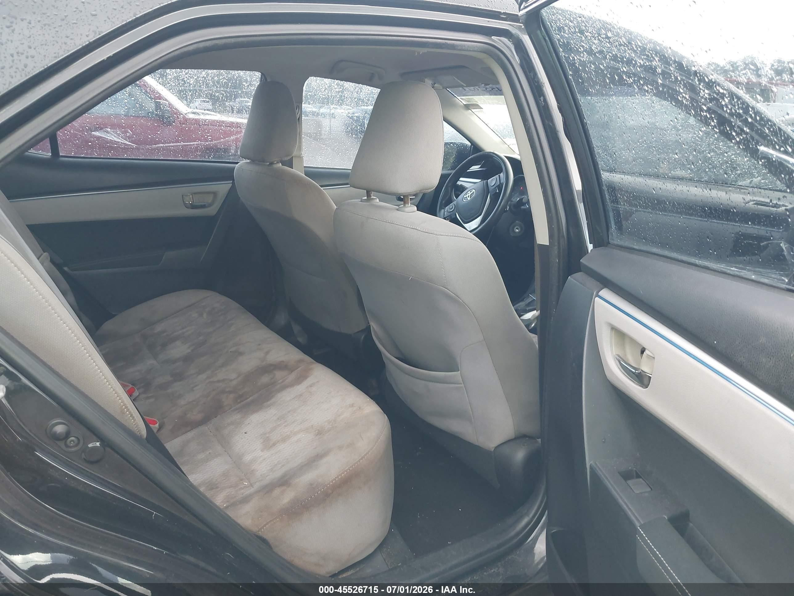 2014 Toyota Corolla Le Black vin: 2T1BURHE6EC022616