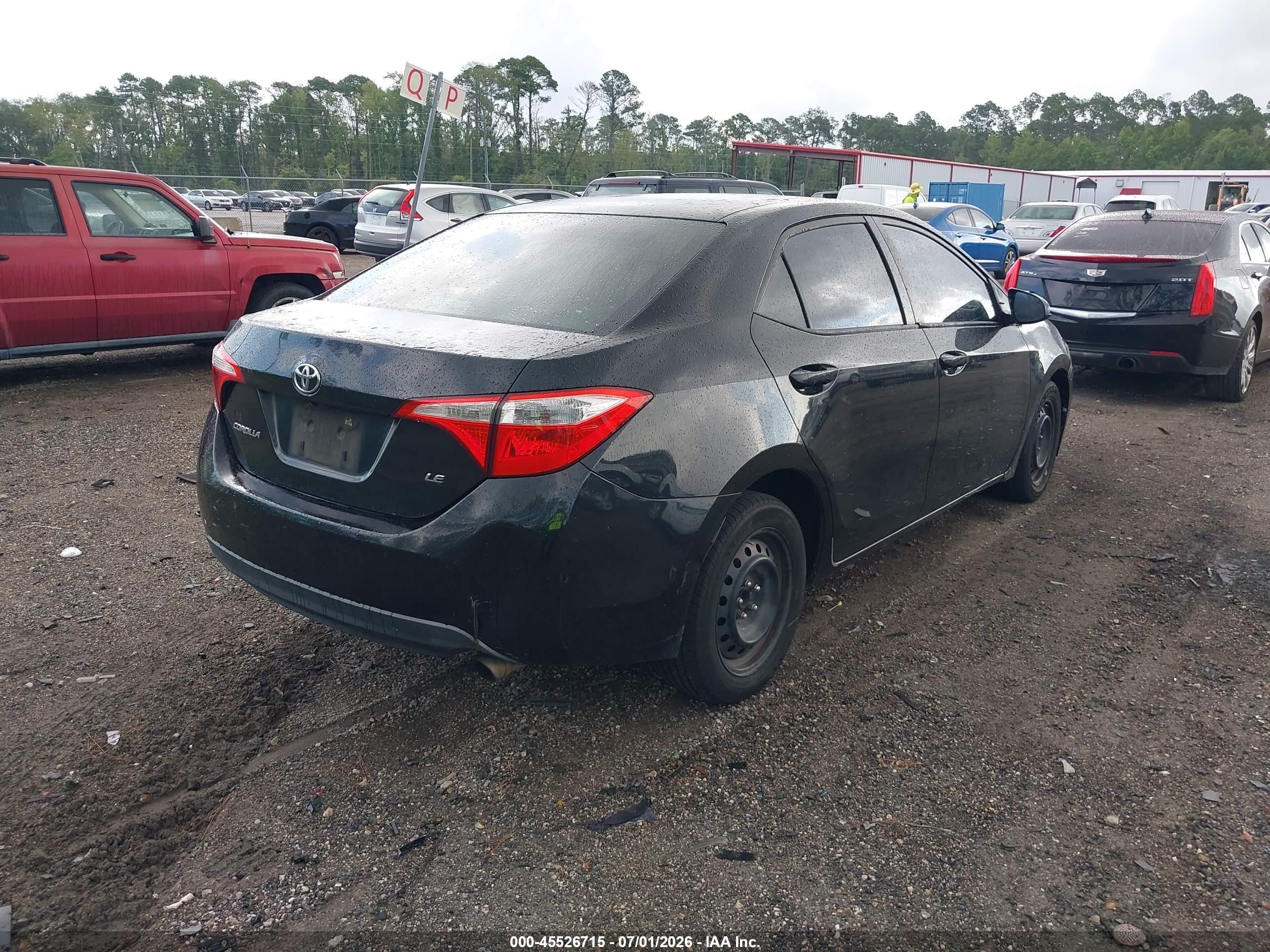 2014 Toyota Corolla Le Black vin: 2T1BURHE6EC022616