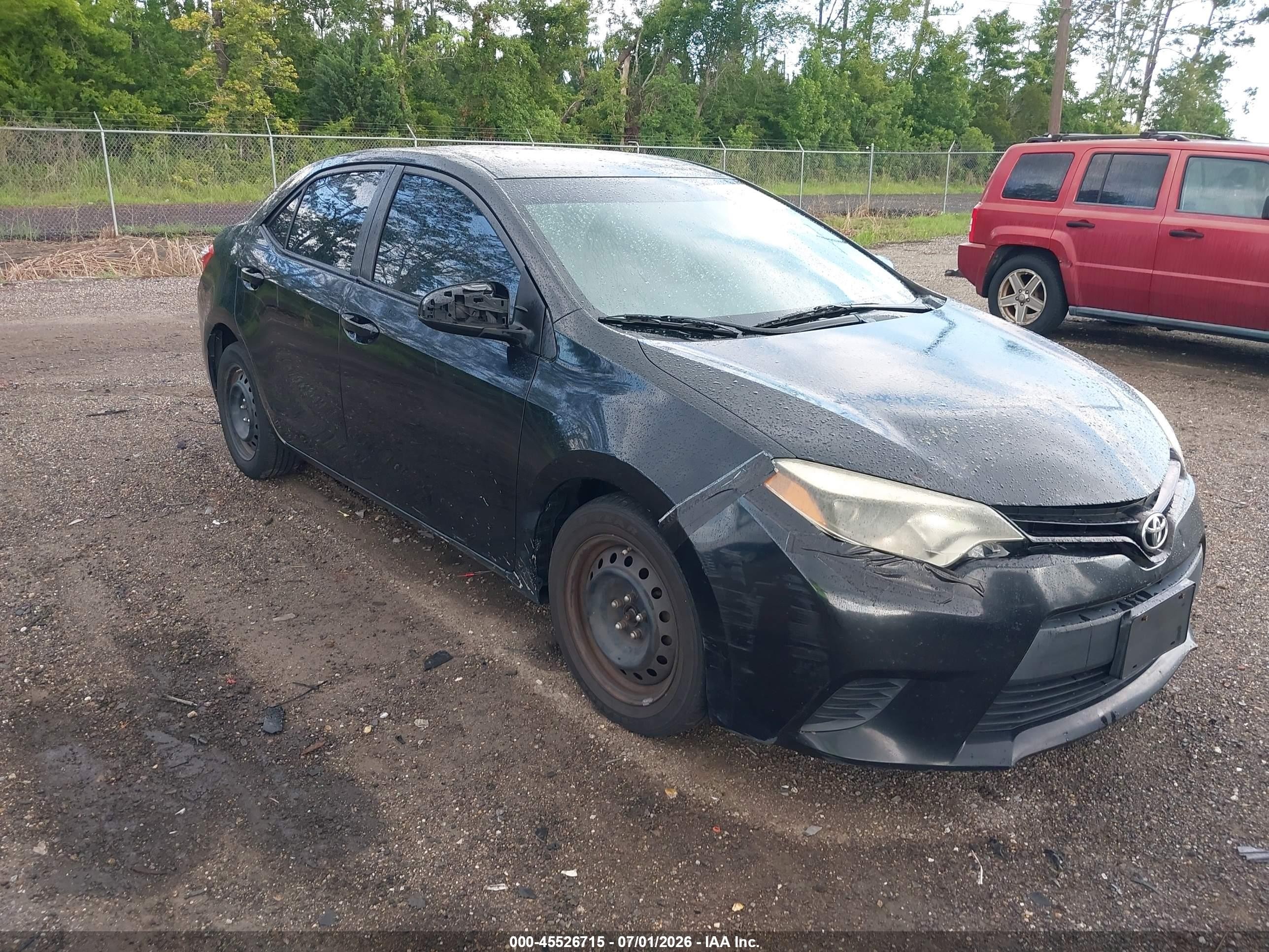 2014 Toyota Corolla Le Black vin: 2T1BURHE6EC022616