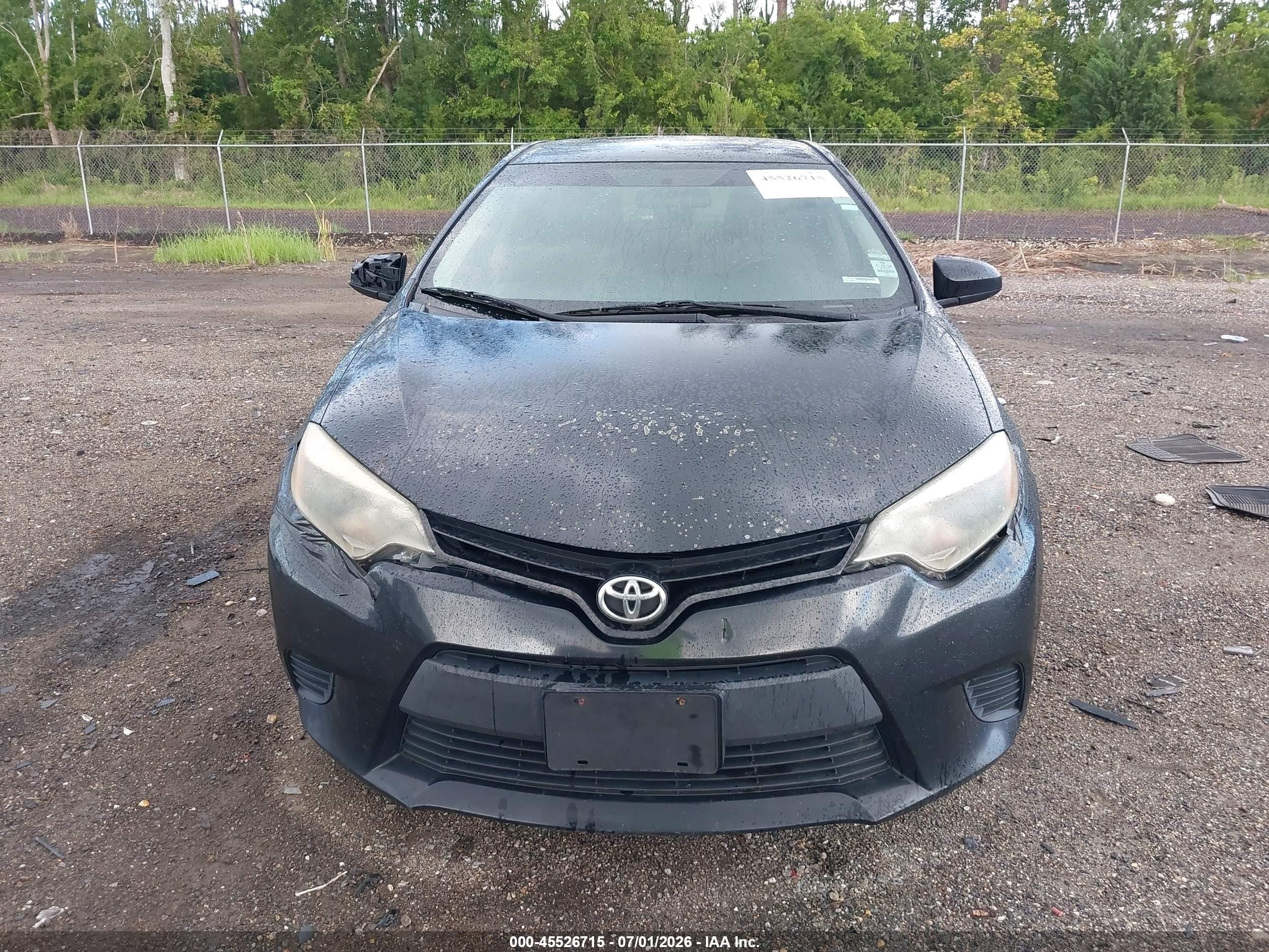 2014 Toyota Corolla Le Black vin: 2T1BURHE6EC022616