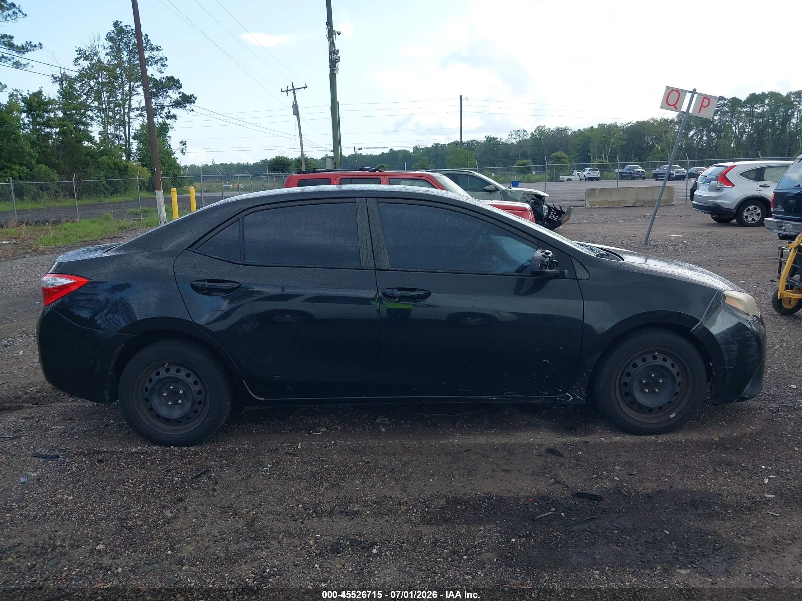 2014 Toyota Corolla Le Black vin: 2T1BURHE6EC022616
