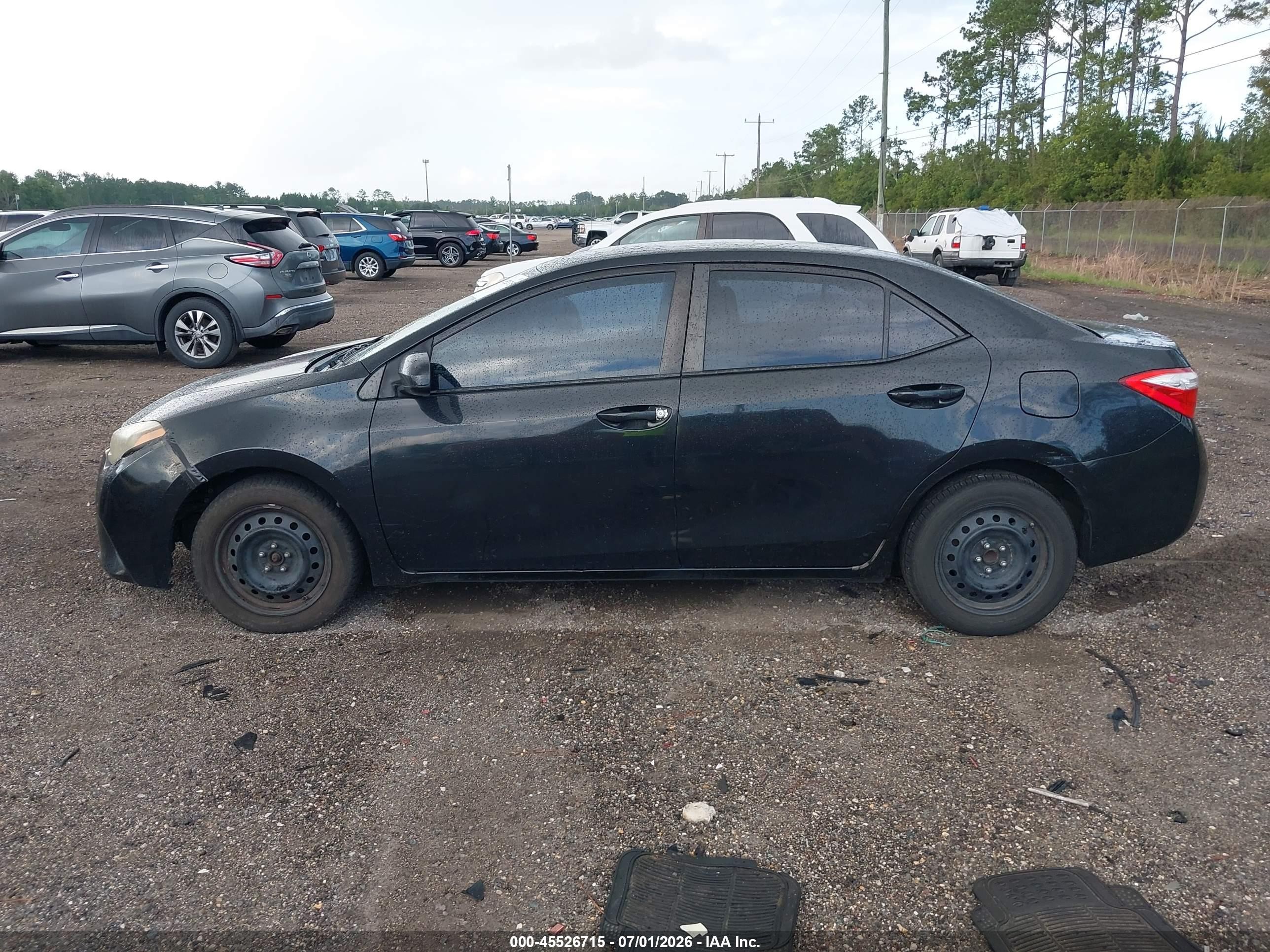 2014 Toyota Corolla Le Black vin: 2T1BURHE6EC022616